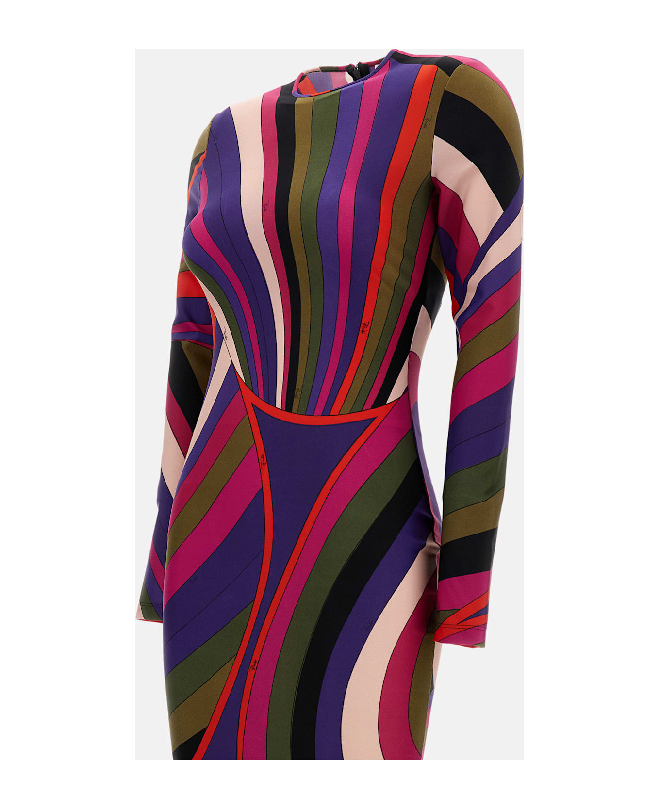 Pucci Lycra Dress With Iride Print - MultiColour