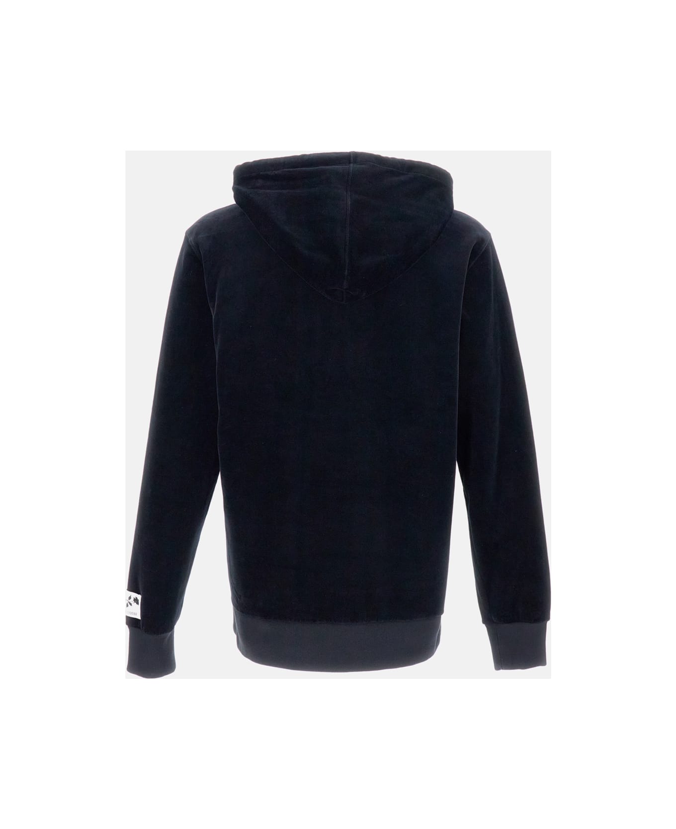 Golden Goose Journey M
s Hoodie Swatshirt Double Chenille Laser Print - Black