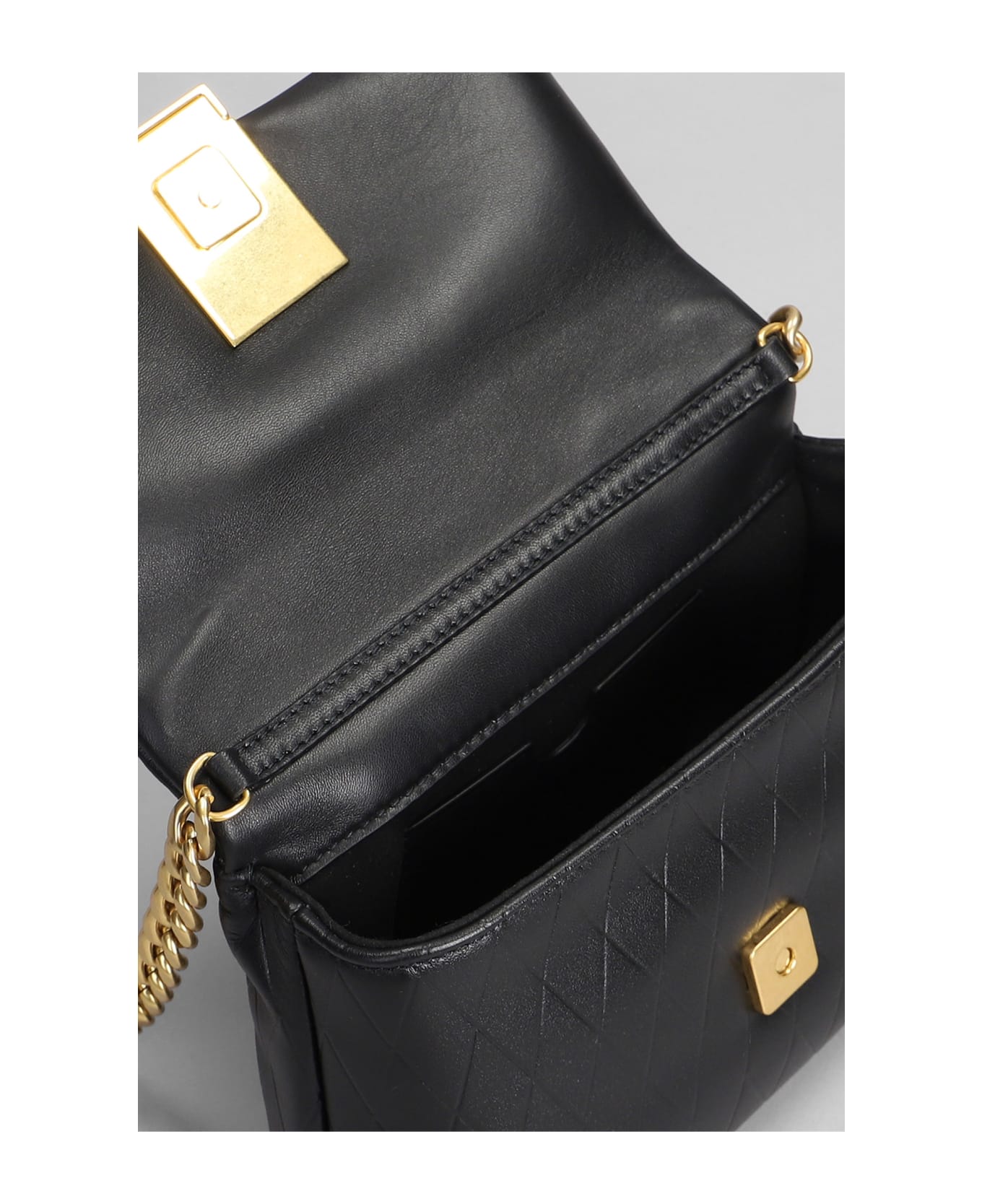 Balmain 1945 Soft Bag Shoulder Bag In Black Leather - black