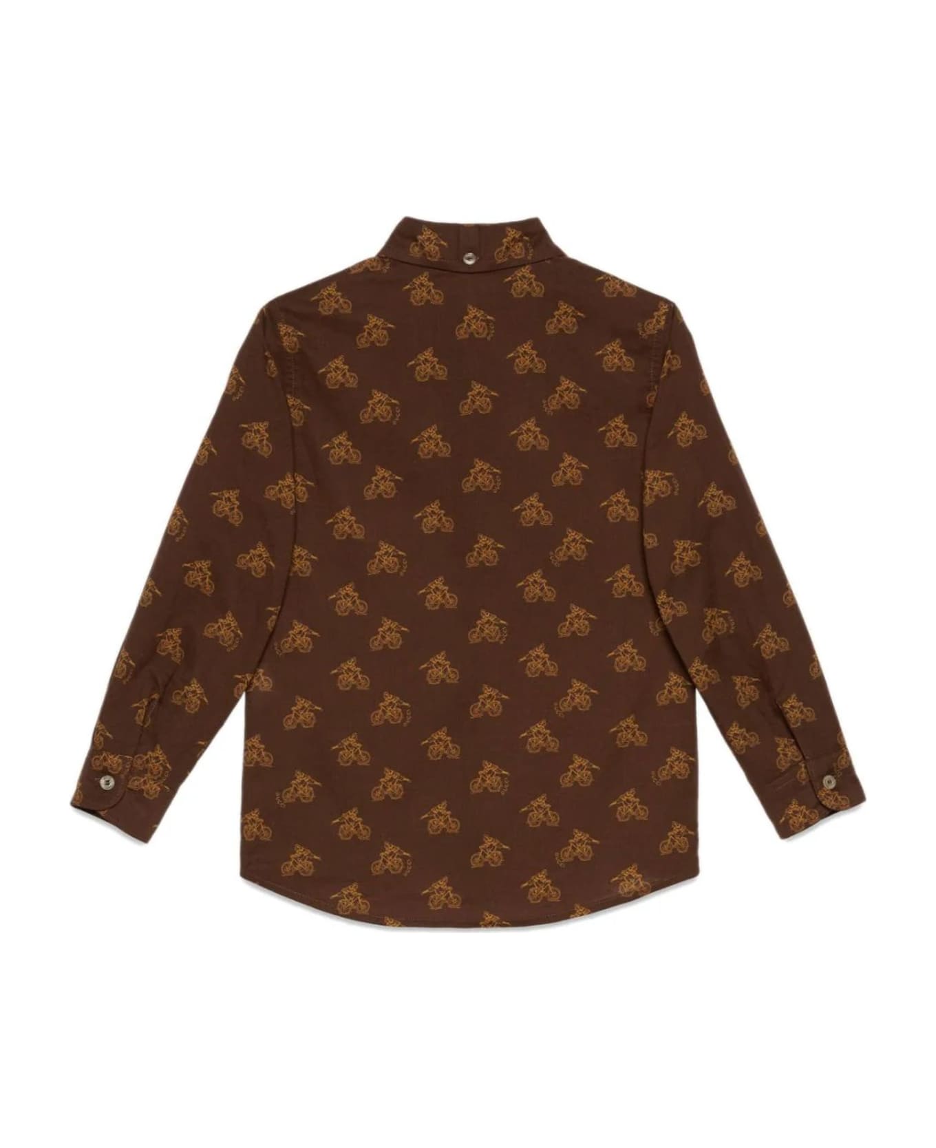 Gucci Chocolate Brown Cotton Shirt - BROWN