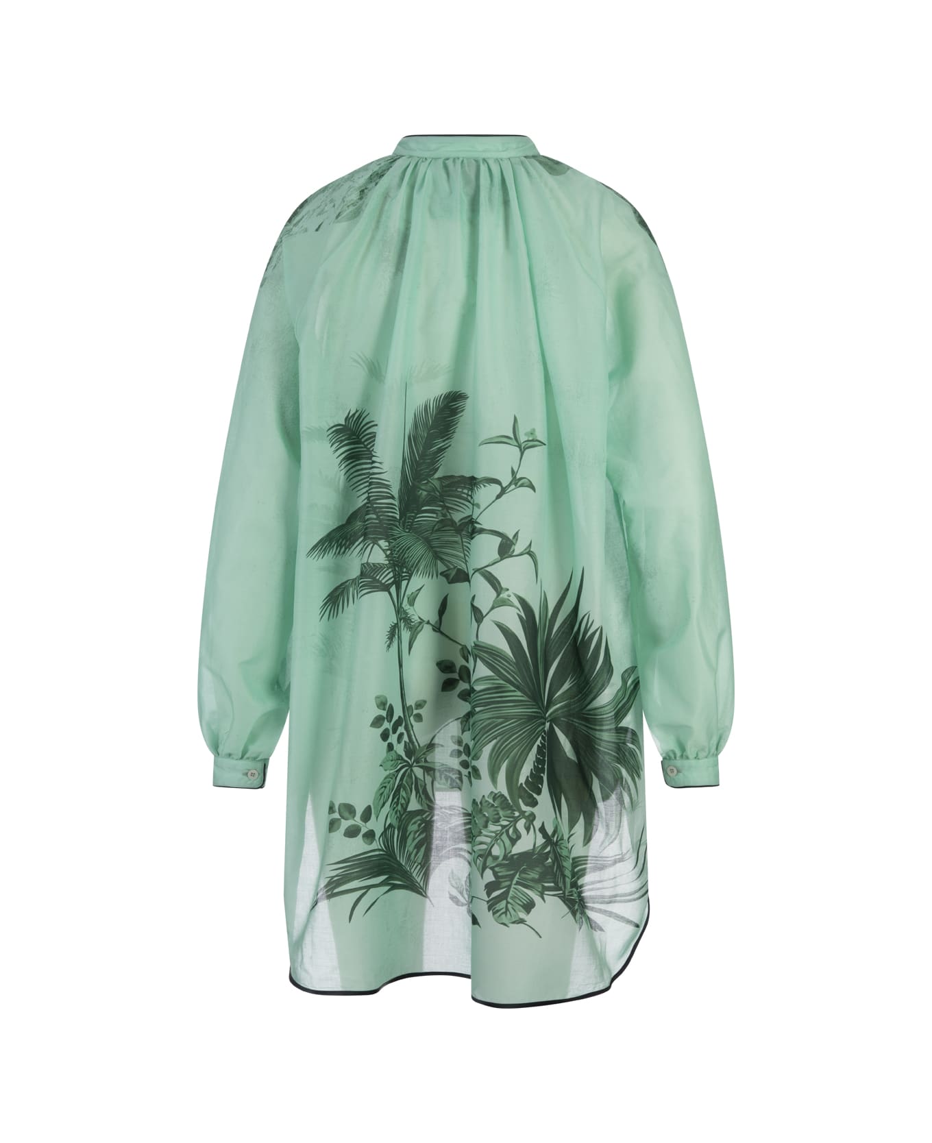 For Restless Sleepers Flowers Green Tizio Shirt - Green ブラウス