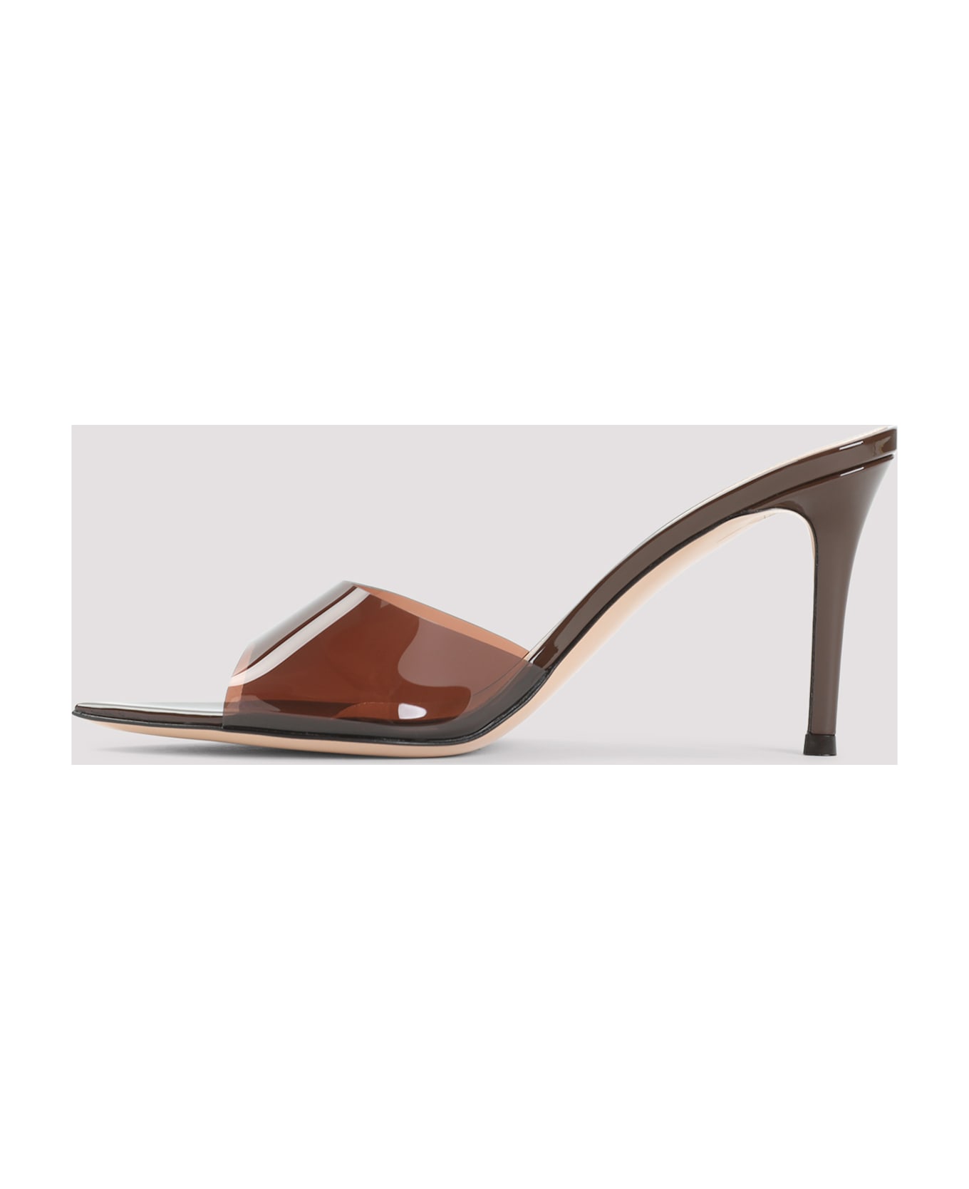 Gianvito Rossi Elle 85 Mules - Brob Brown Brown