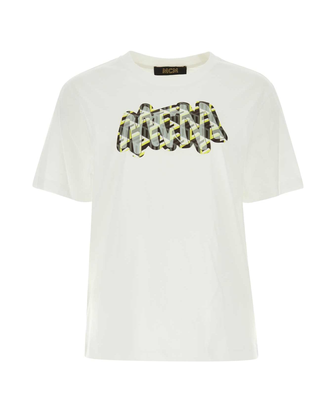 MCM White Cotton T-shirt - WO Tシャツ