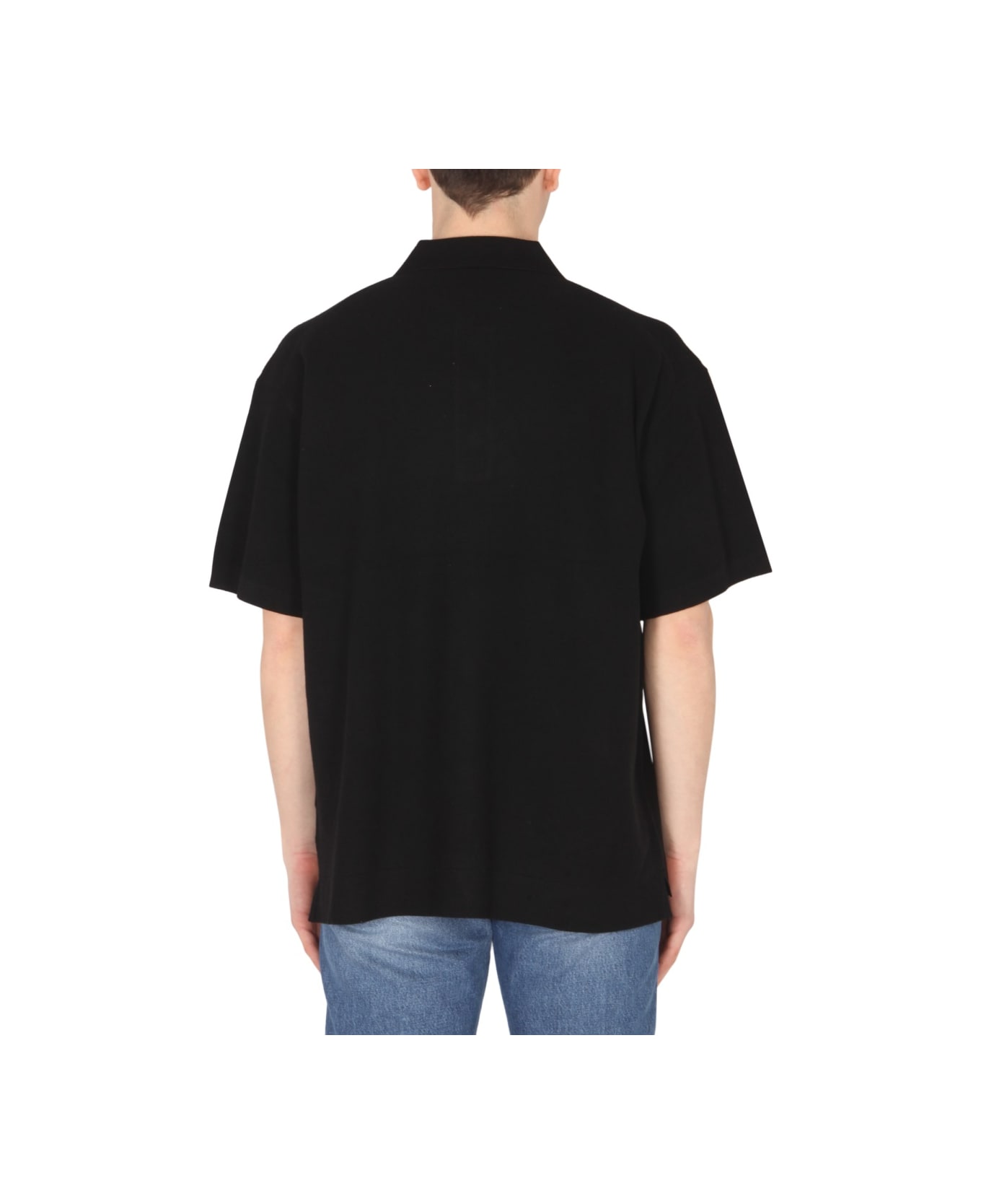 Theory Regular Fit Polo - BLACK