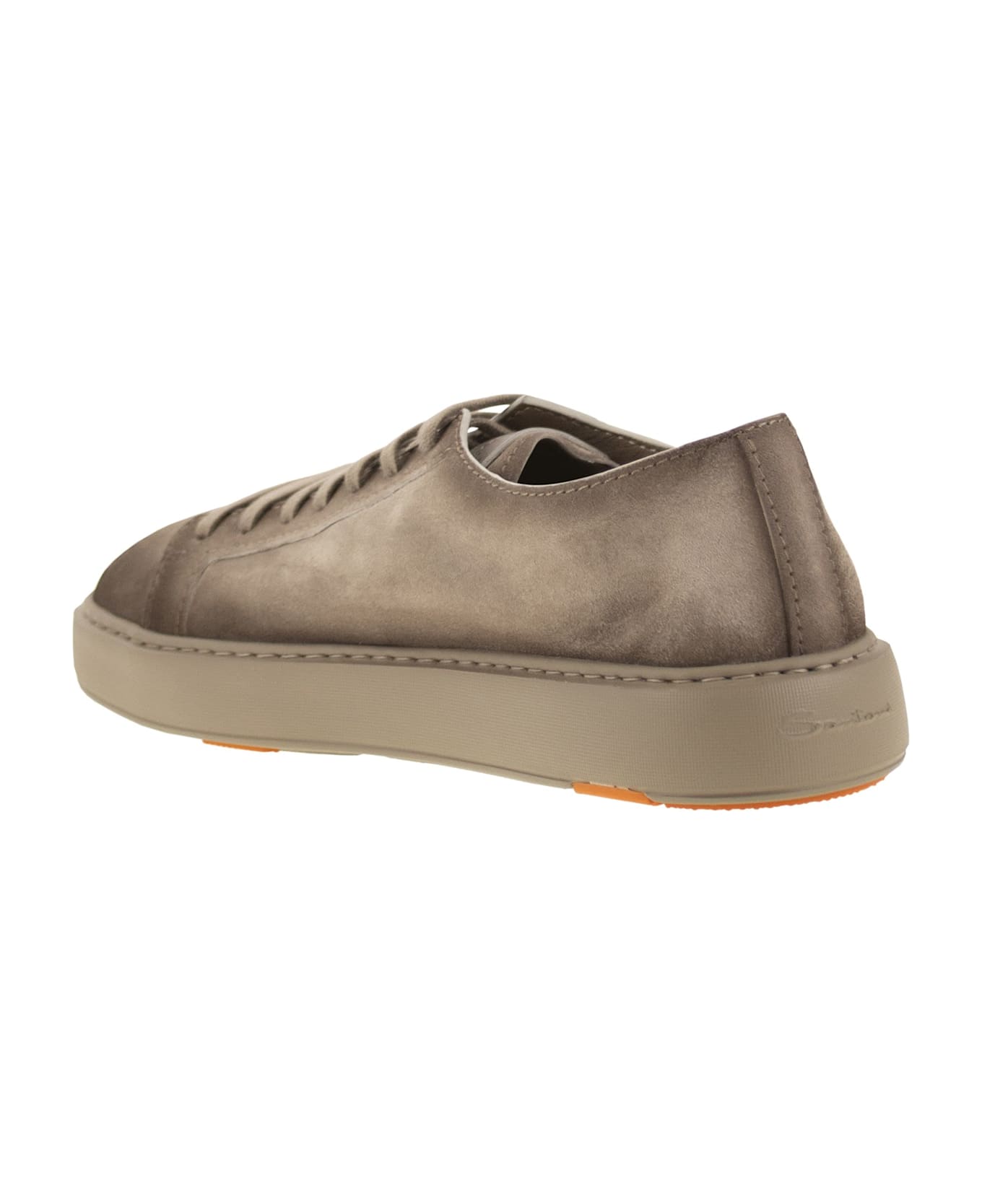 Santoni Suede Sneaker - Beige