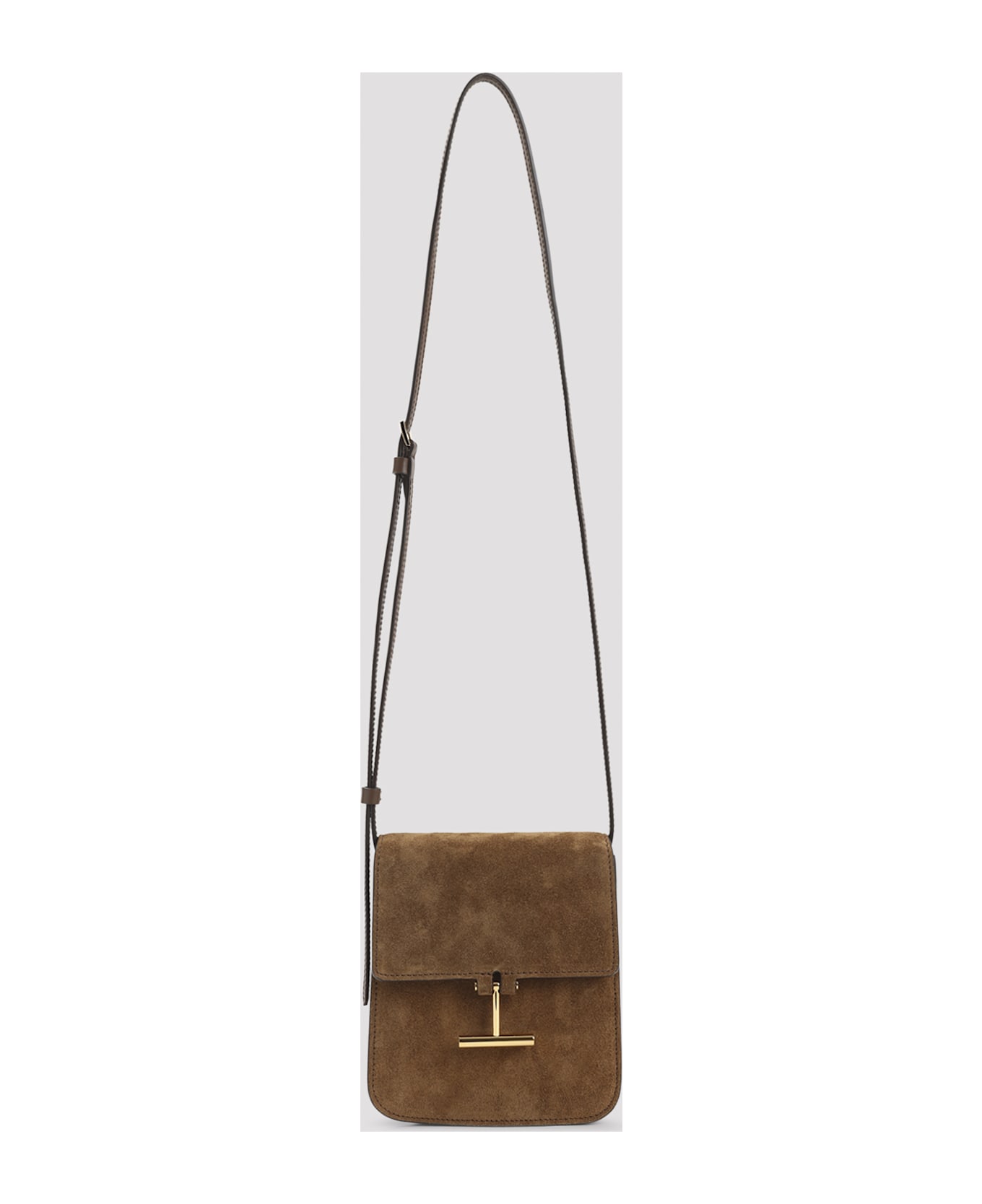 Tom Ford Calf Leather Shoulder Bag - Eda Whisky
