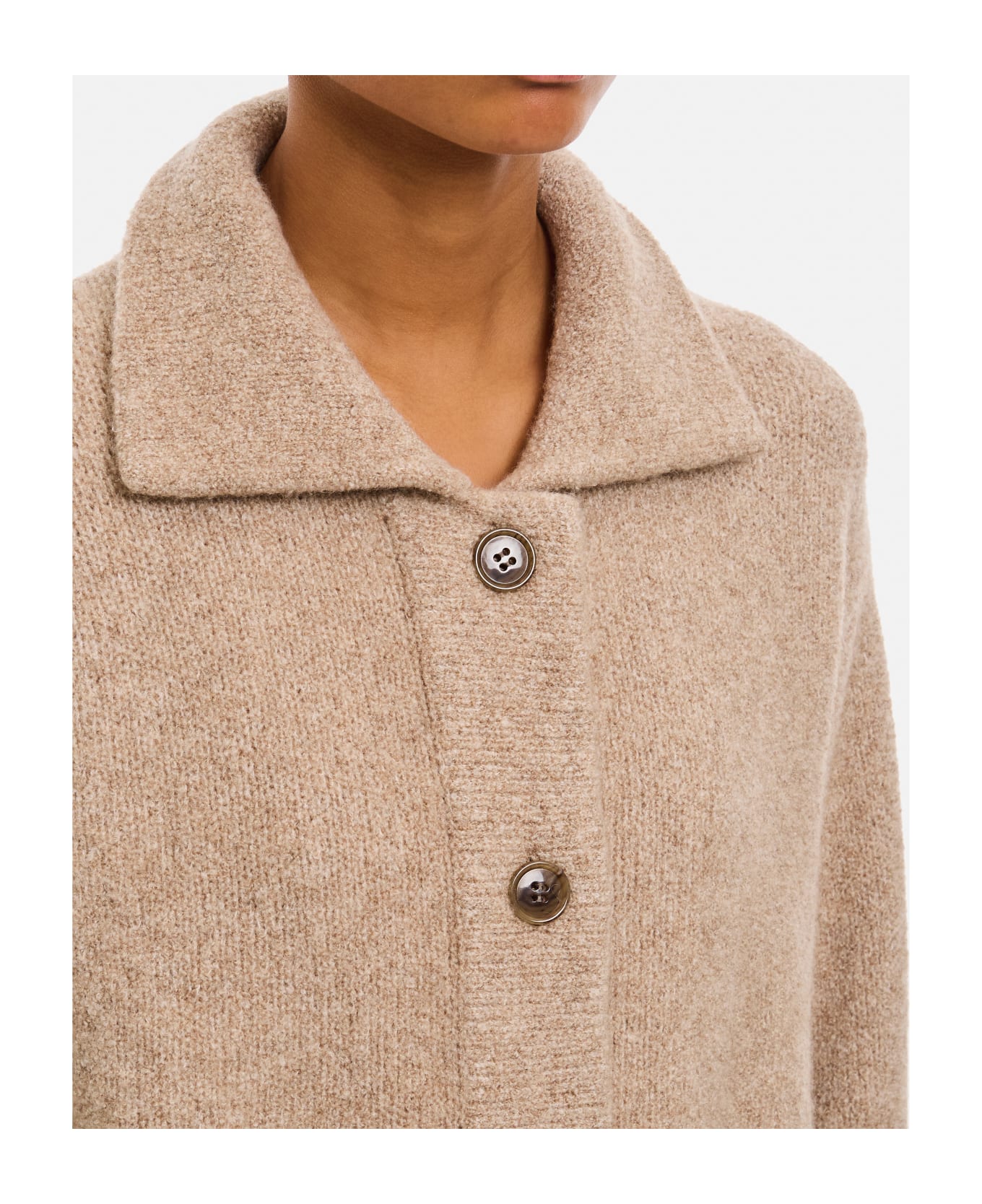 Lisa Yang Edda Cashmere Cardigan - Beige