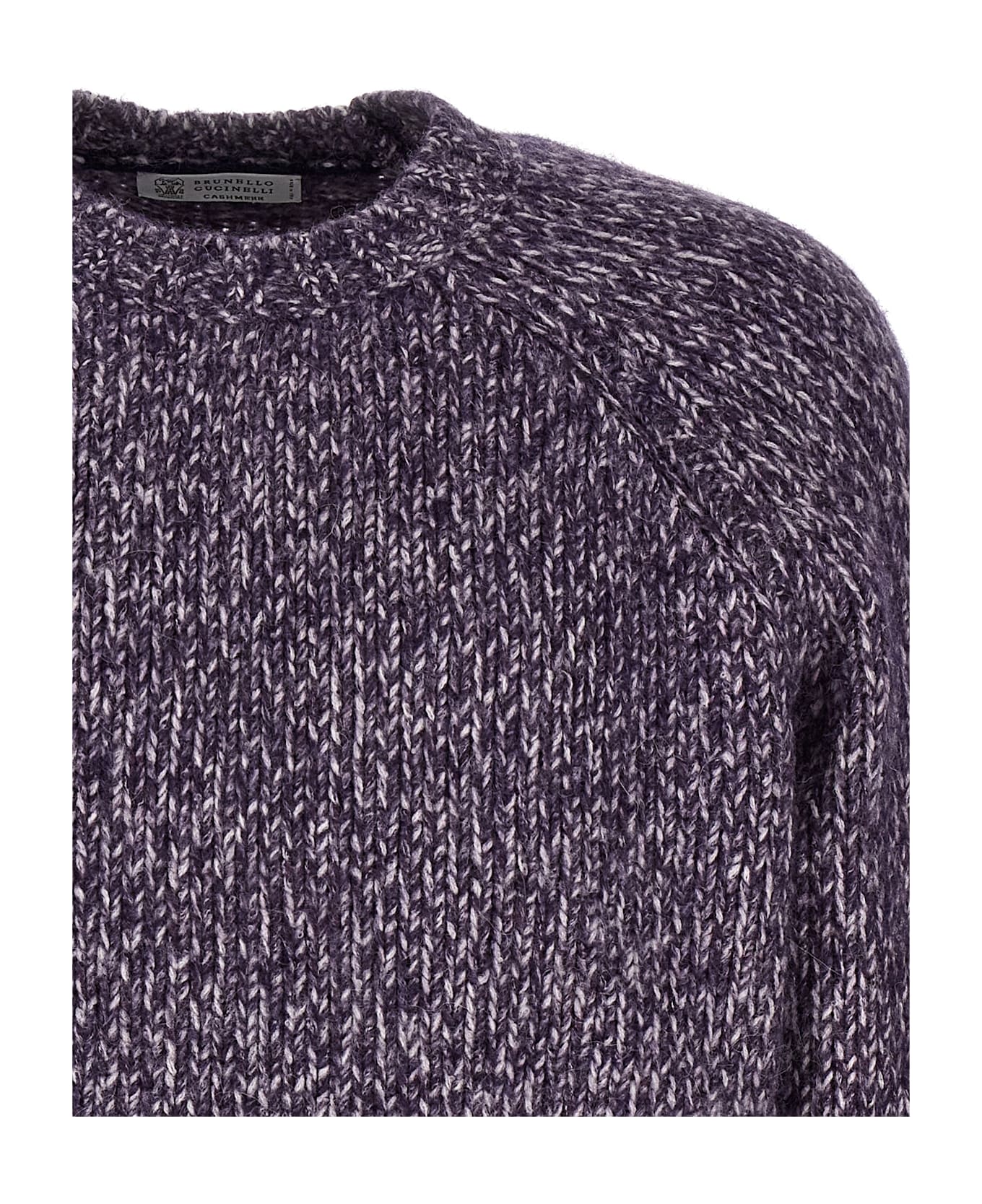 Brunello Cucinelli Chiné Sweater - Purple