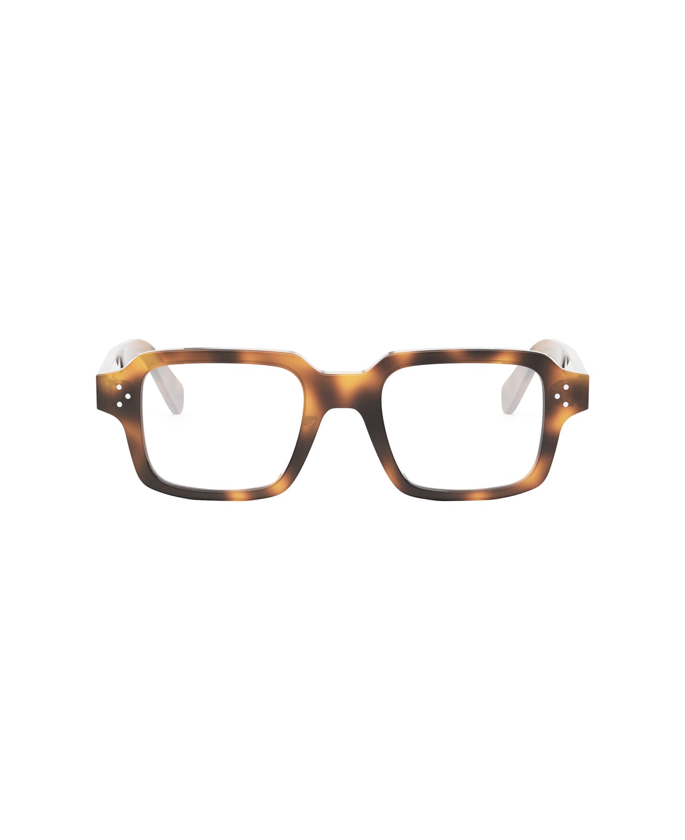 Celine Cl50144u Celine 3 Dots Hd 053 Light Havana Glasses - Marrone