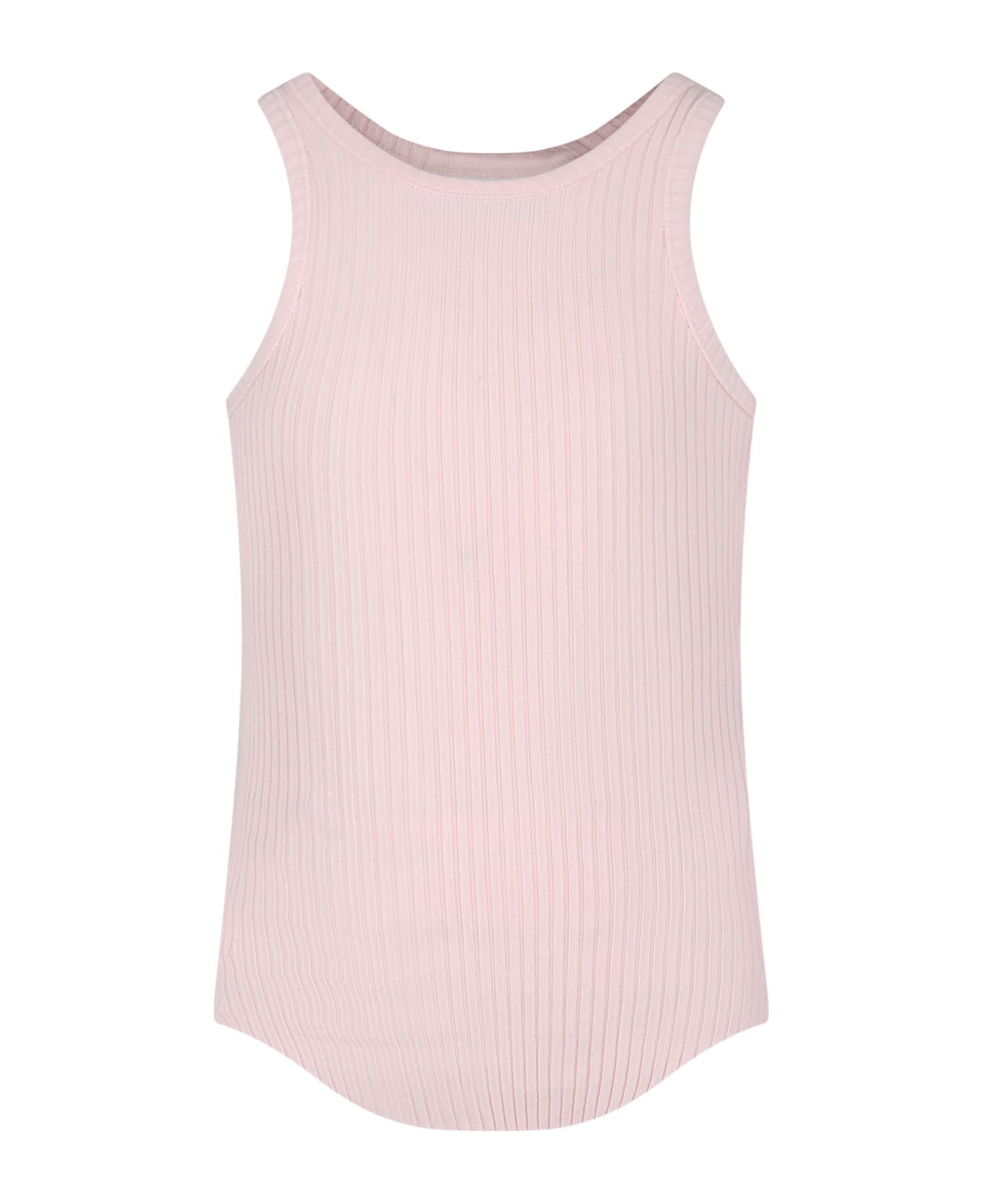 Molo Pink Tank Top For Girl - Pink Tシャツ＆ポロシャツ