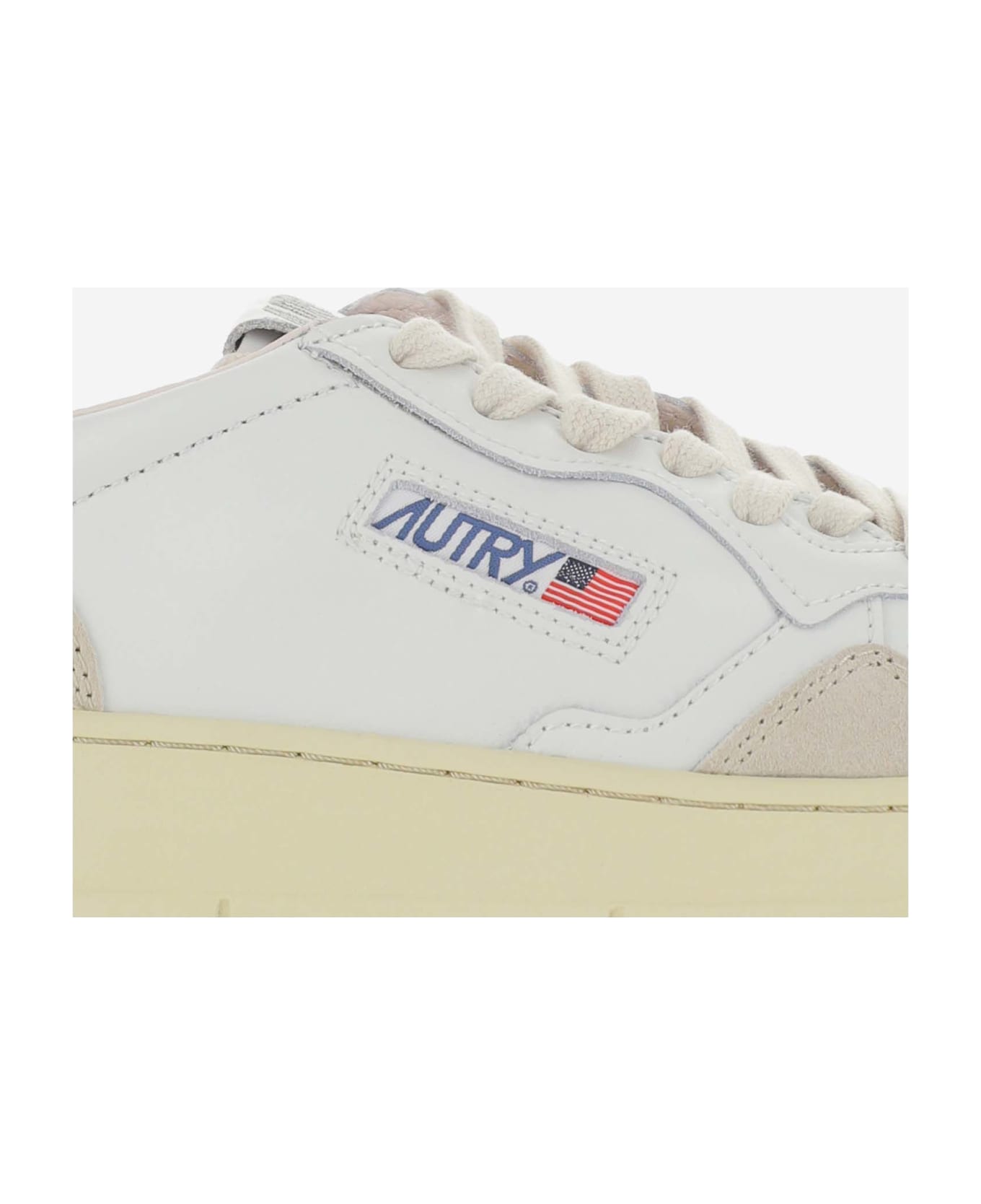 Autry Low Medalist Sneakers - Bianco/blu
