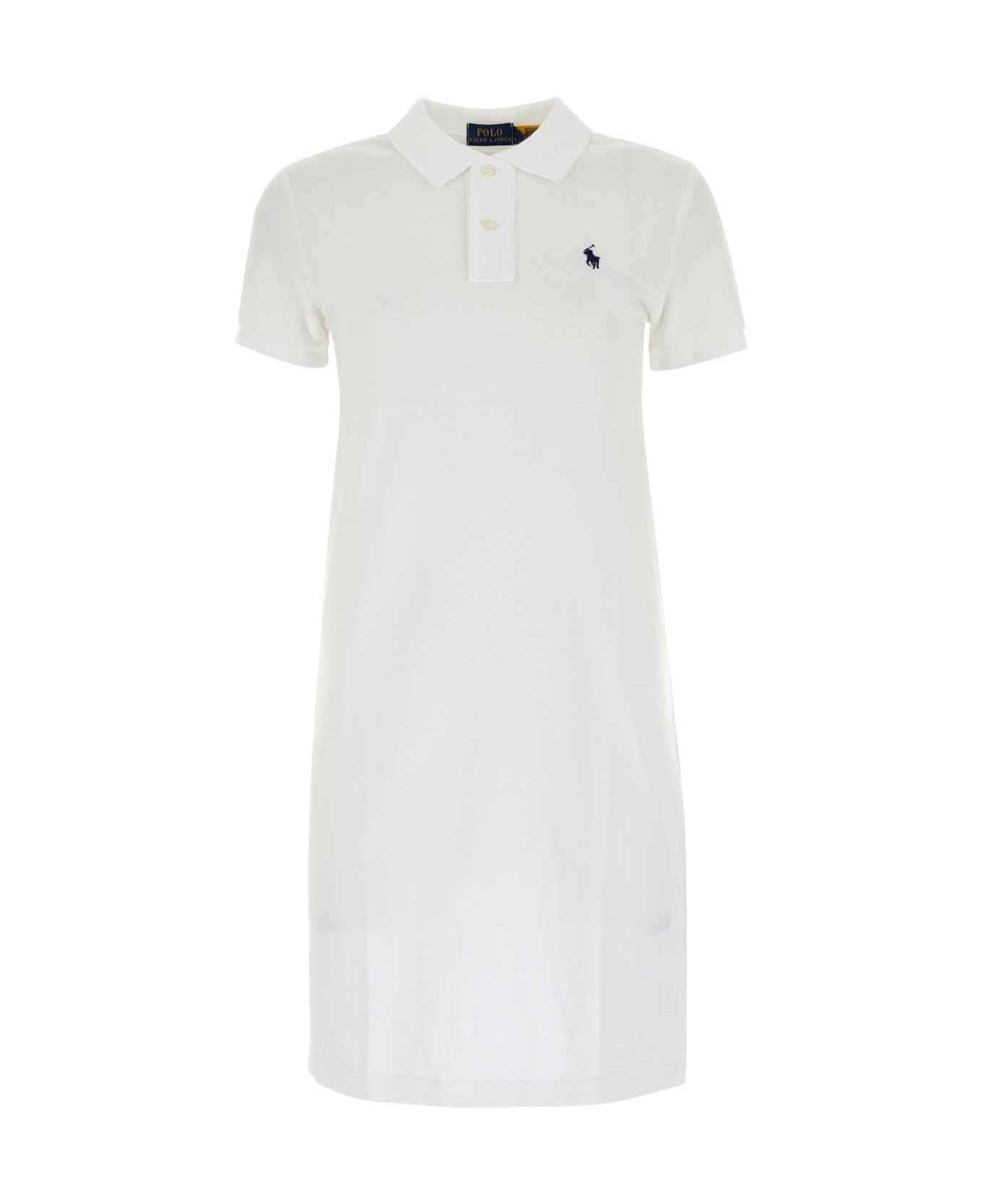 Polo Ralph Lauren White Piquet Polo Dress - 017