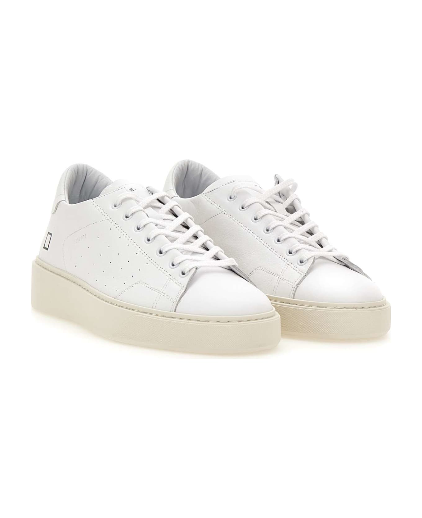 D.A.T.E. "levante" Leather Sneakers - WHITE スニーカー