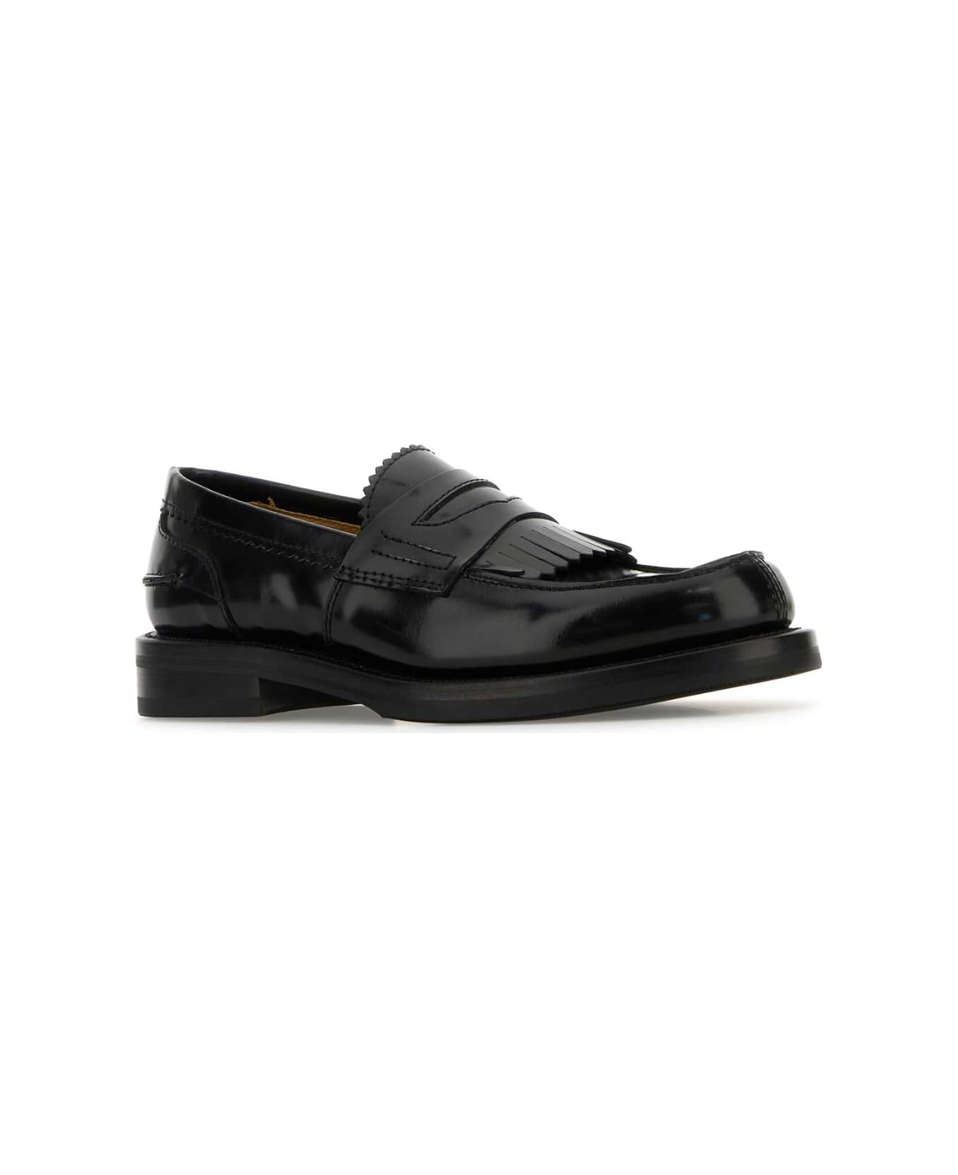 Our Legacy Black Leather Loafers - BLACK