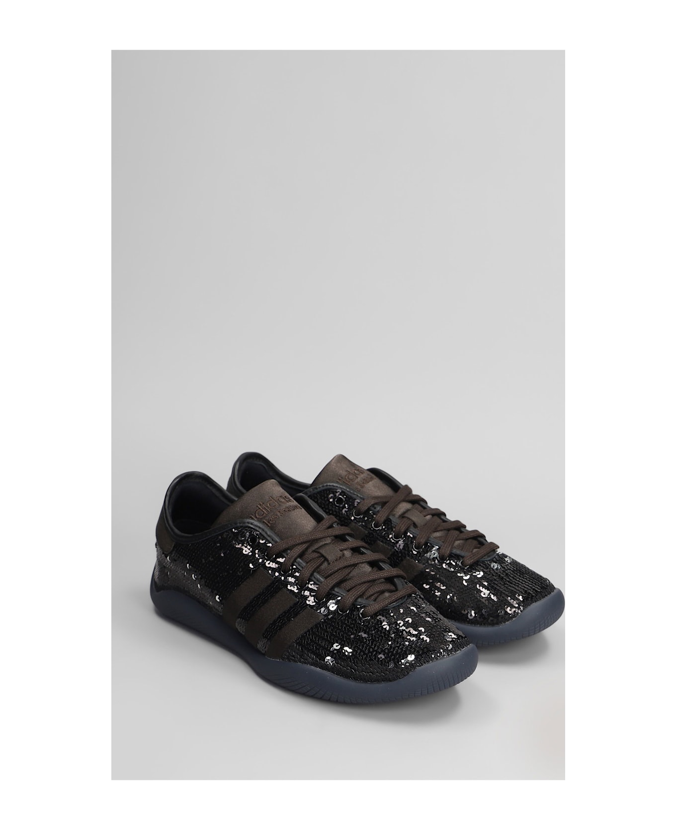 Adidas Originals by Wales Bonner Lo Pro Sequin Sneakers In Black Fabric - black