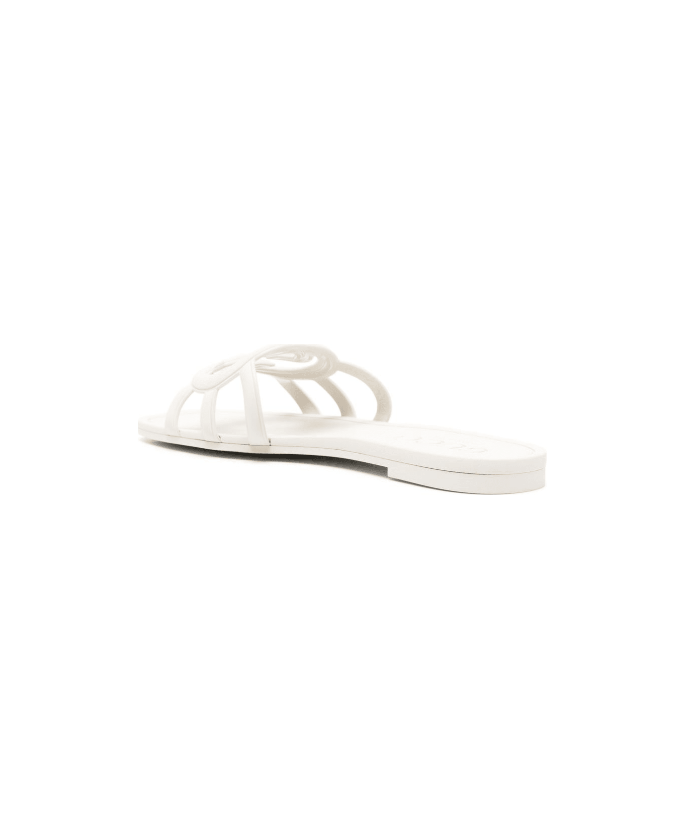 Gucci Gg Interlocking Slides - White