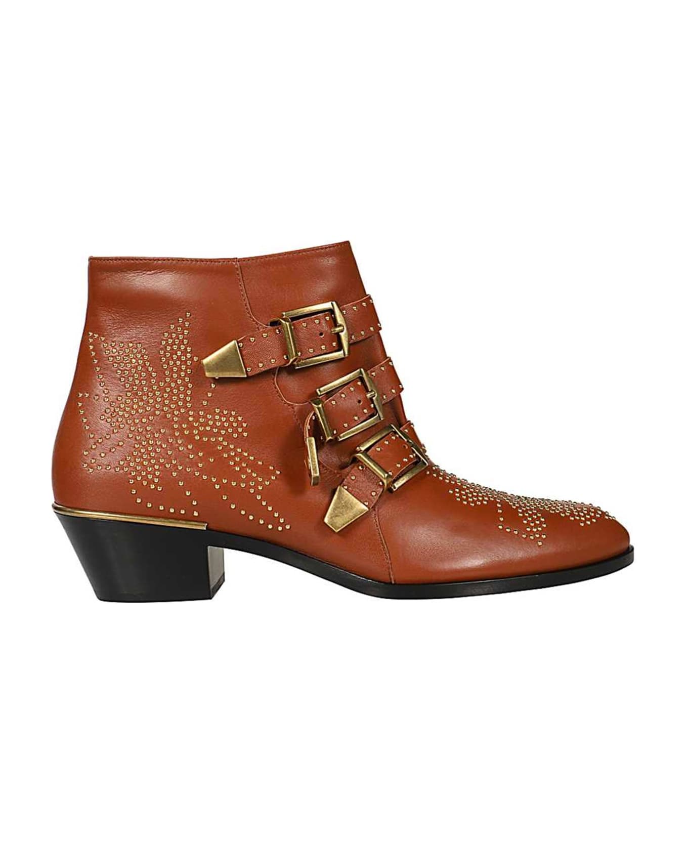 Chloé Leather Susanna Boots - Brown ブーツ