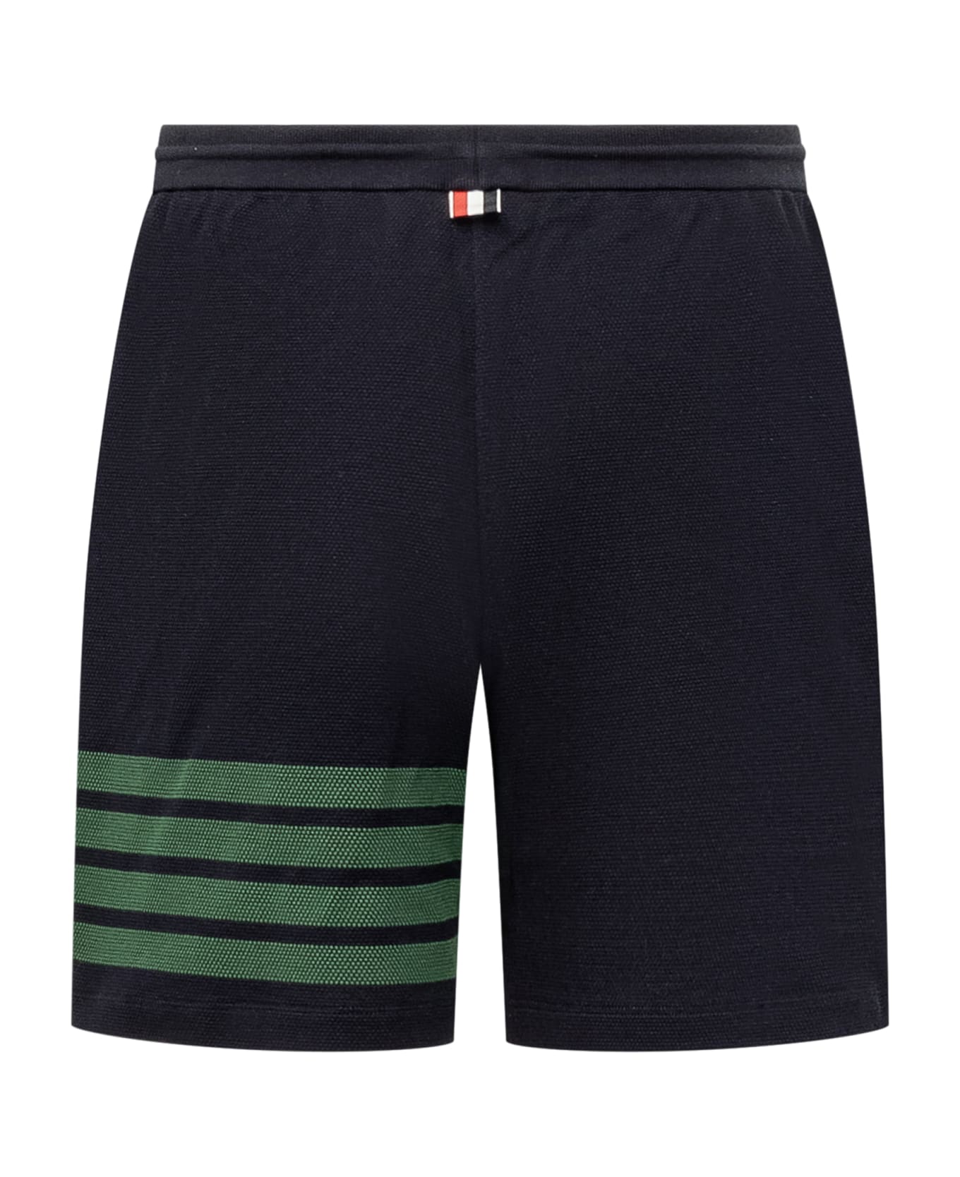 Thom Browne Shorts With 4-bar Logo - NAVY