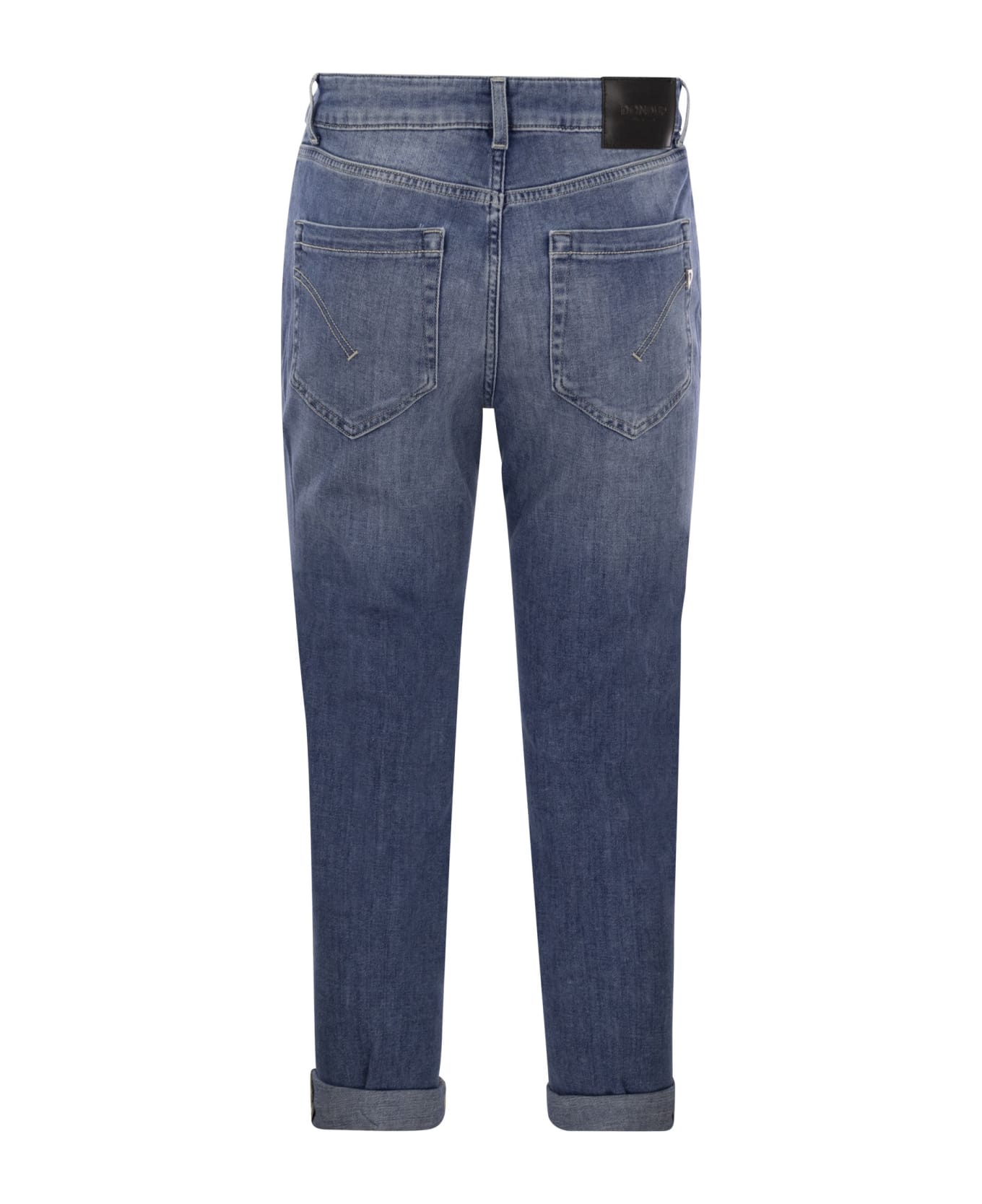 Dondup Koons - Loose Jeans With Jewelled Buttons - Medium Denim ボトムス