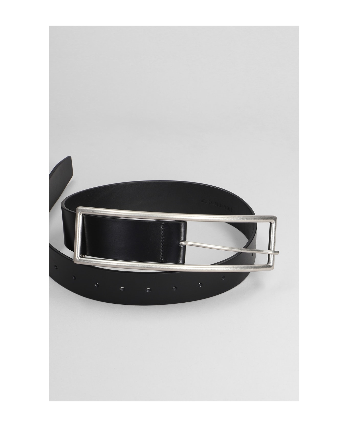 Ann Demeulemeester Belts In Black Leather - black ベルト