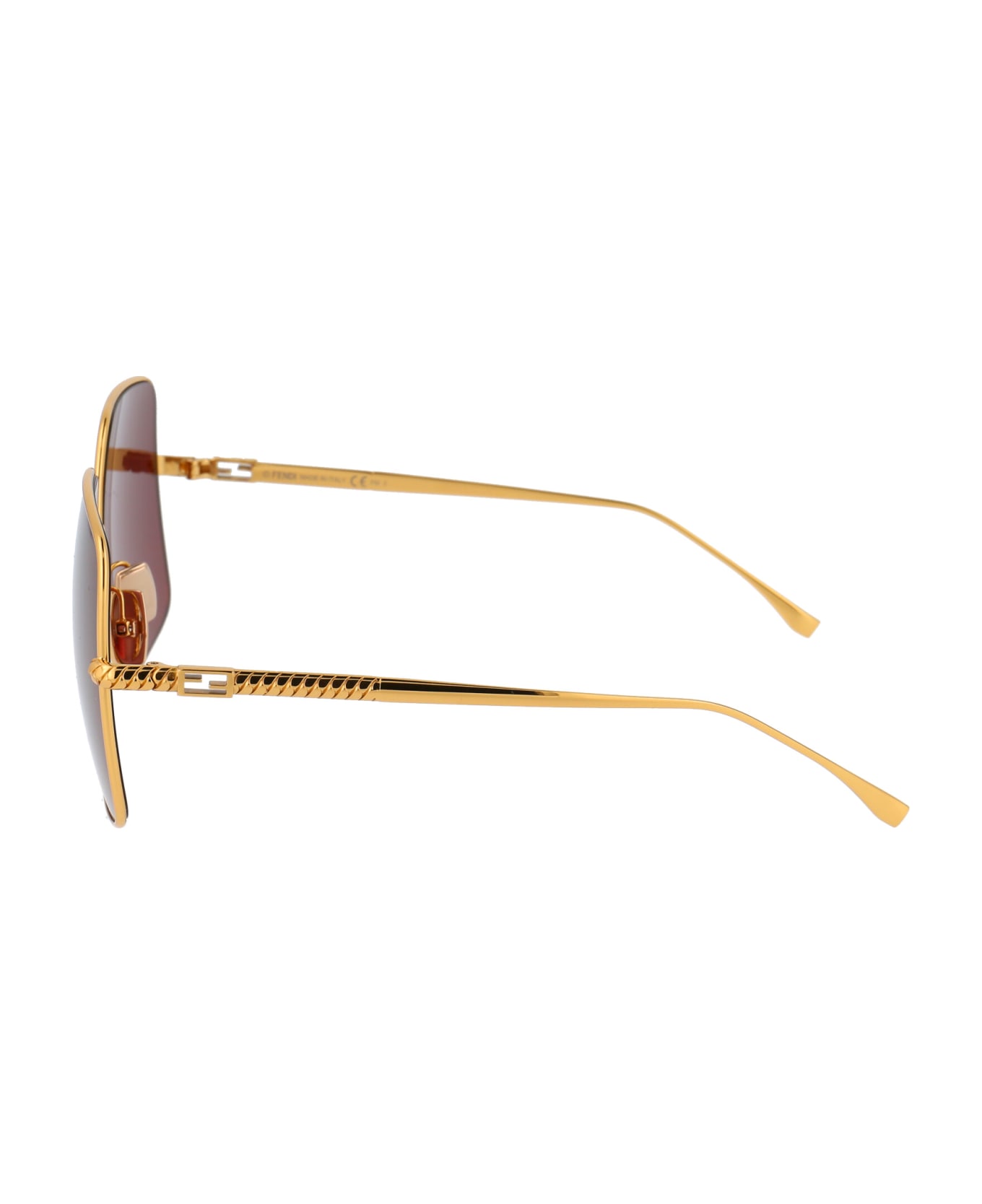 Fendi Eyewear Ff 0439/s Sunglasses - 001U1 YELLOW GOLD