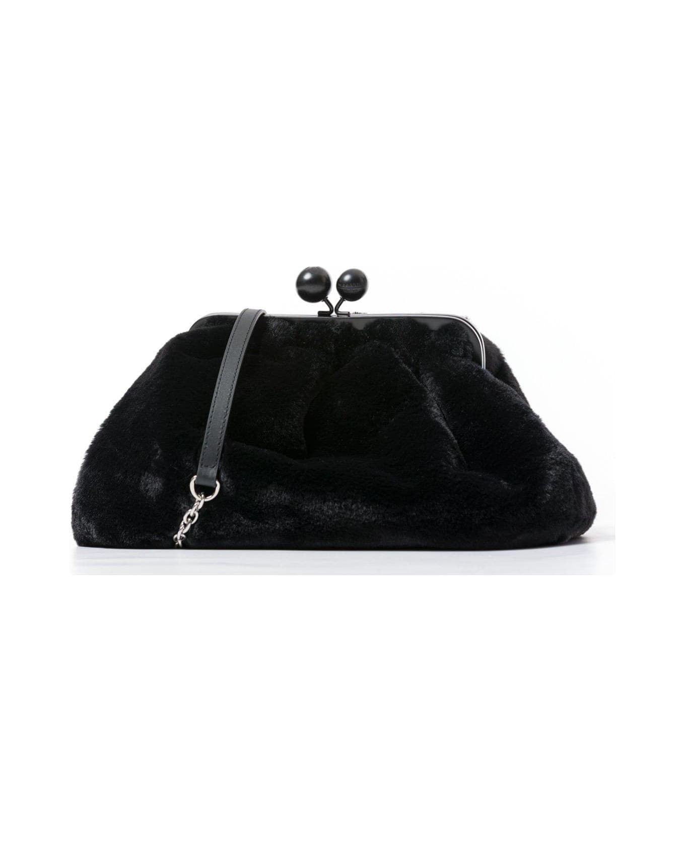 Weekend Max Mara Medium Pasticcino Clutch Bag - Nero