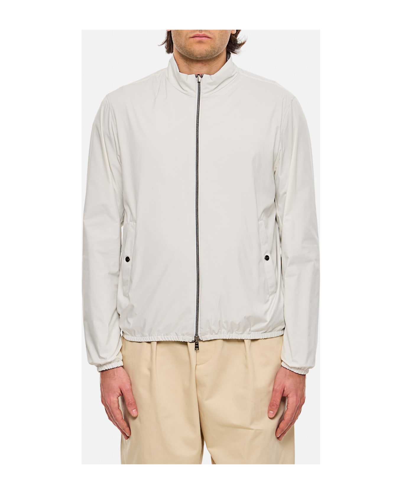 Herno Giacca Corta Reversibile Impacc - White