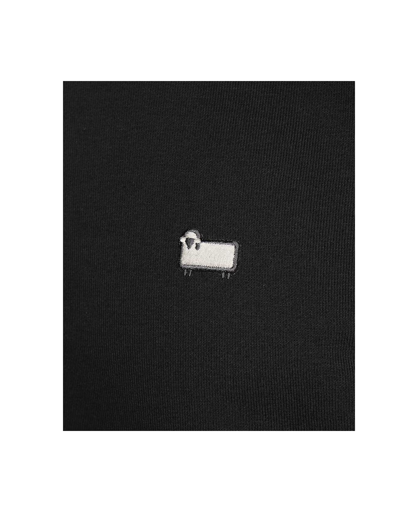 Woolrich Embroidered Logo Crew-neck Sweatshirt - black