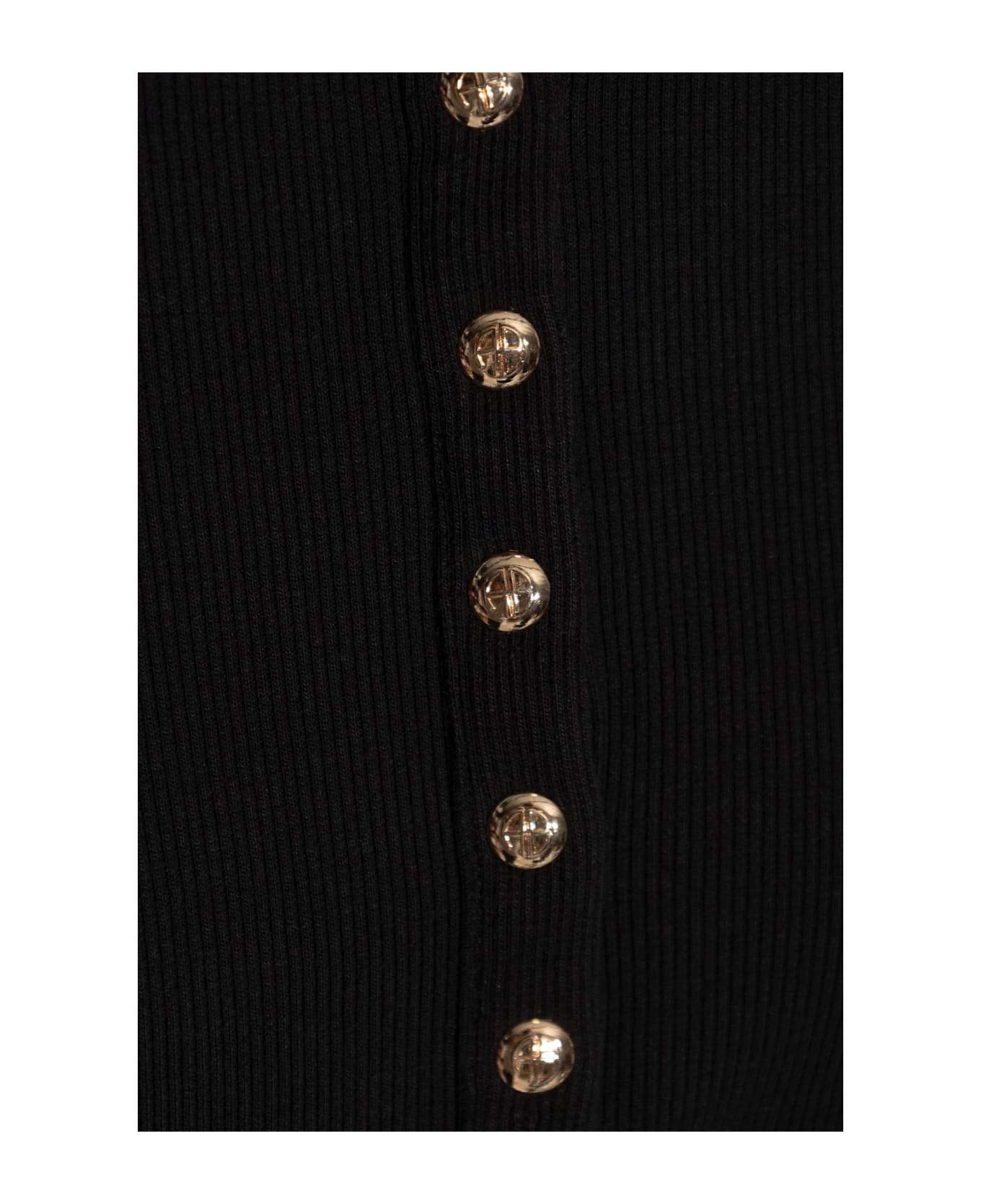 Anine Bing Ribbed Top 
alessia
 - BLACK