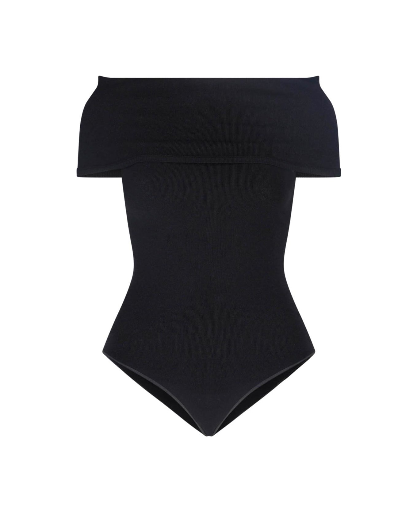 Alaia Off-the Shoulder Bodysuit - Noir alaia