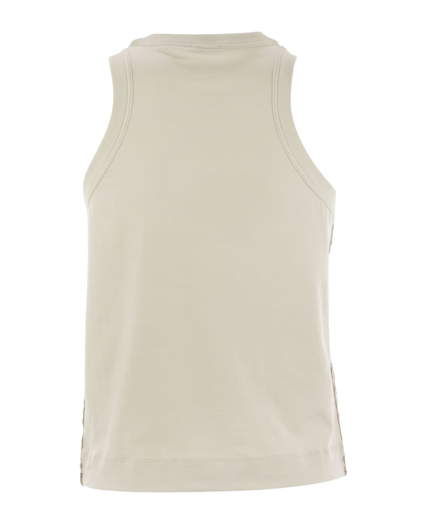 Brunello Cucinelli Sequin Top - Light Beige