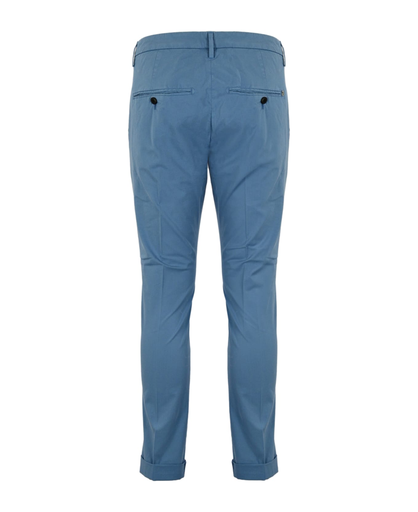 Dondup Gaubert Trousers In Stretch Cotton - Azzurro