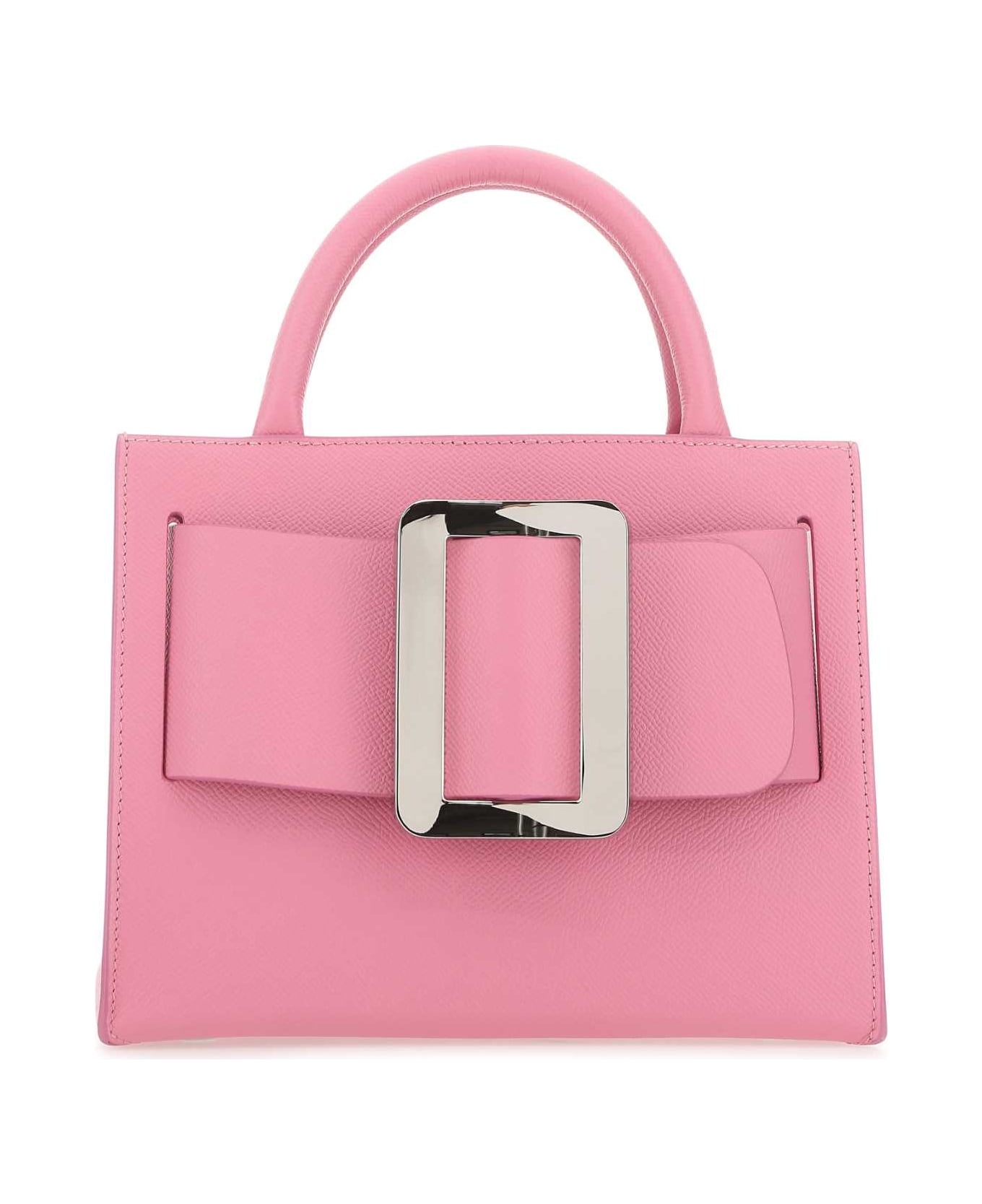 BOYY Pink Leather Bobby 23 Handbag - BUBGUM