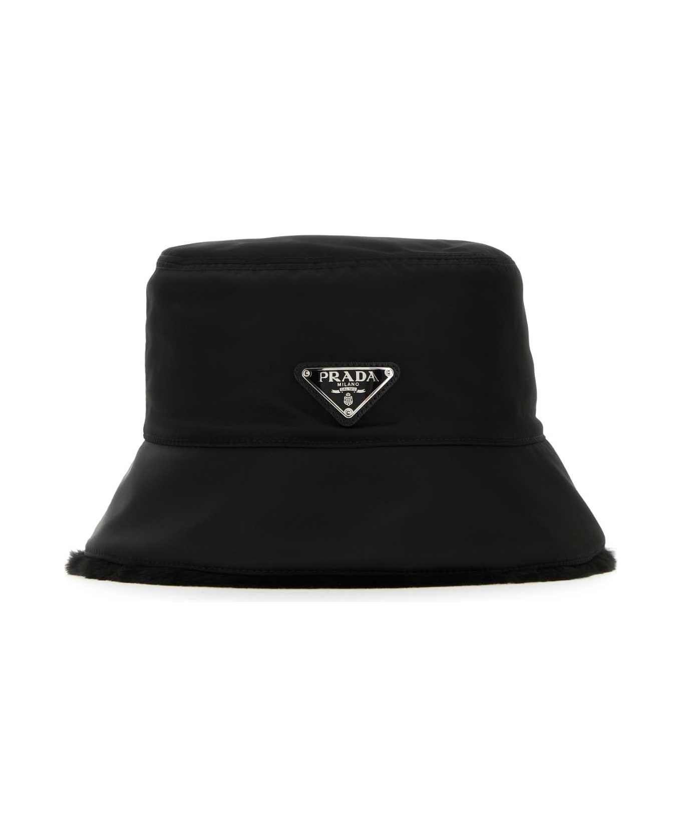 Prada Black Nylon Hat - NERO 帽子