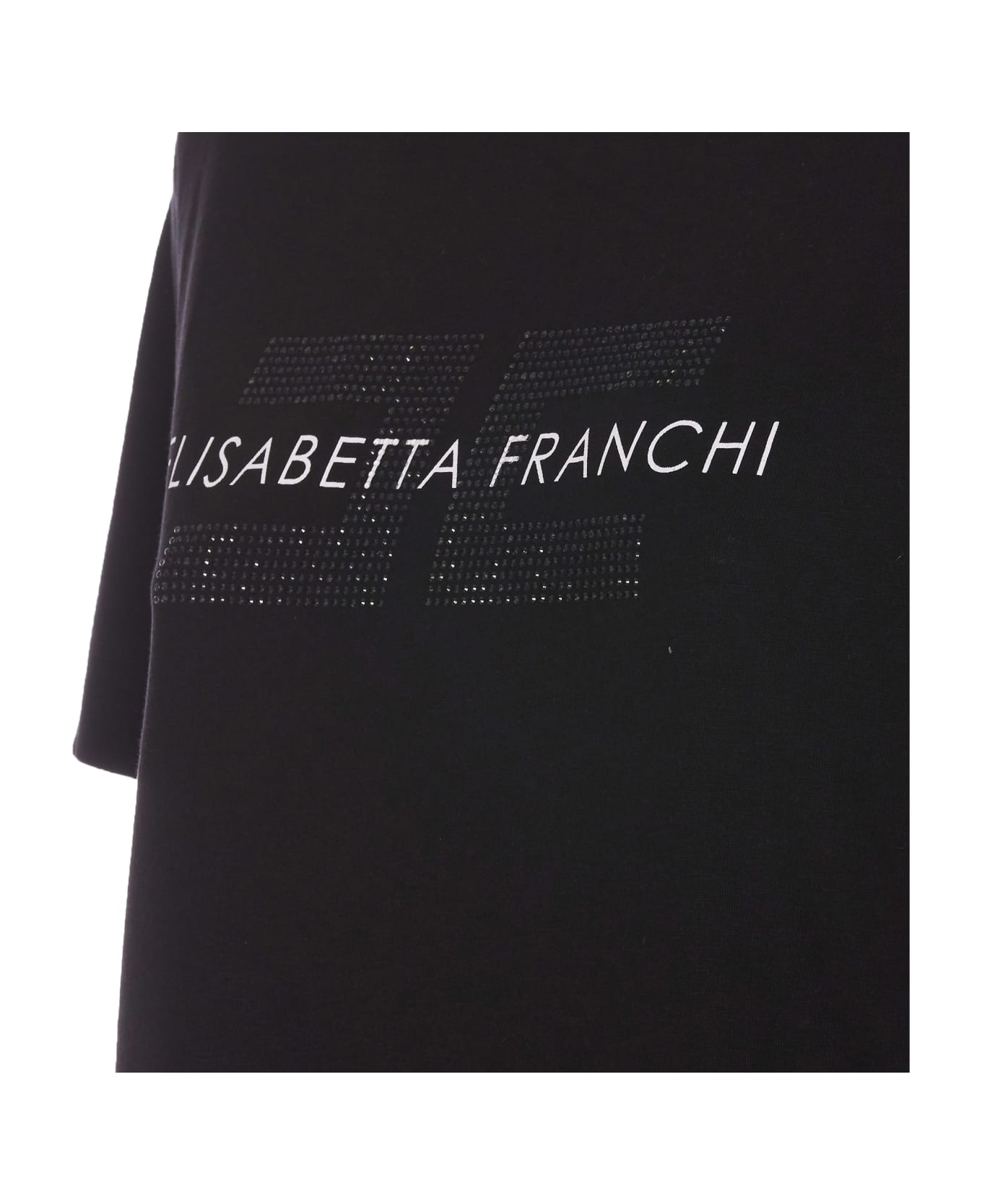 Elisabetta Franchi Logo T-shirt - Black