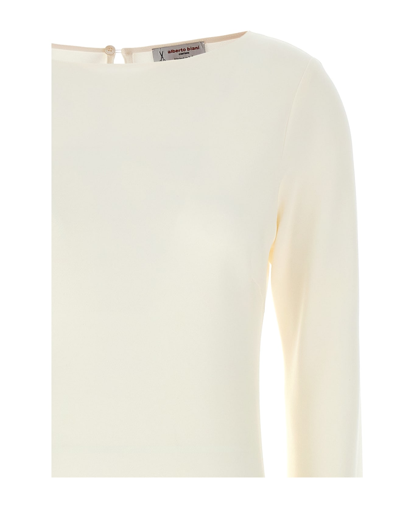 Alberto Biani 'sbieco Longuette' Dress - White