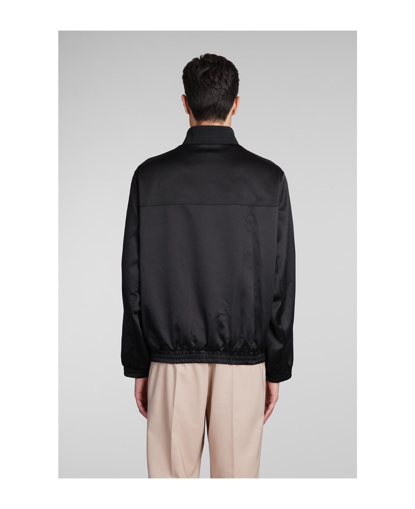 Neil Barrett Casual Jacket In Black Polyester - Black Ivory