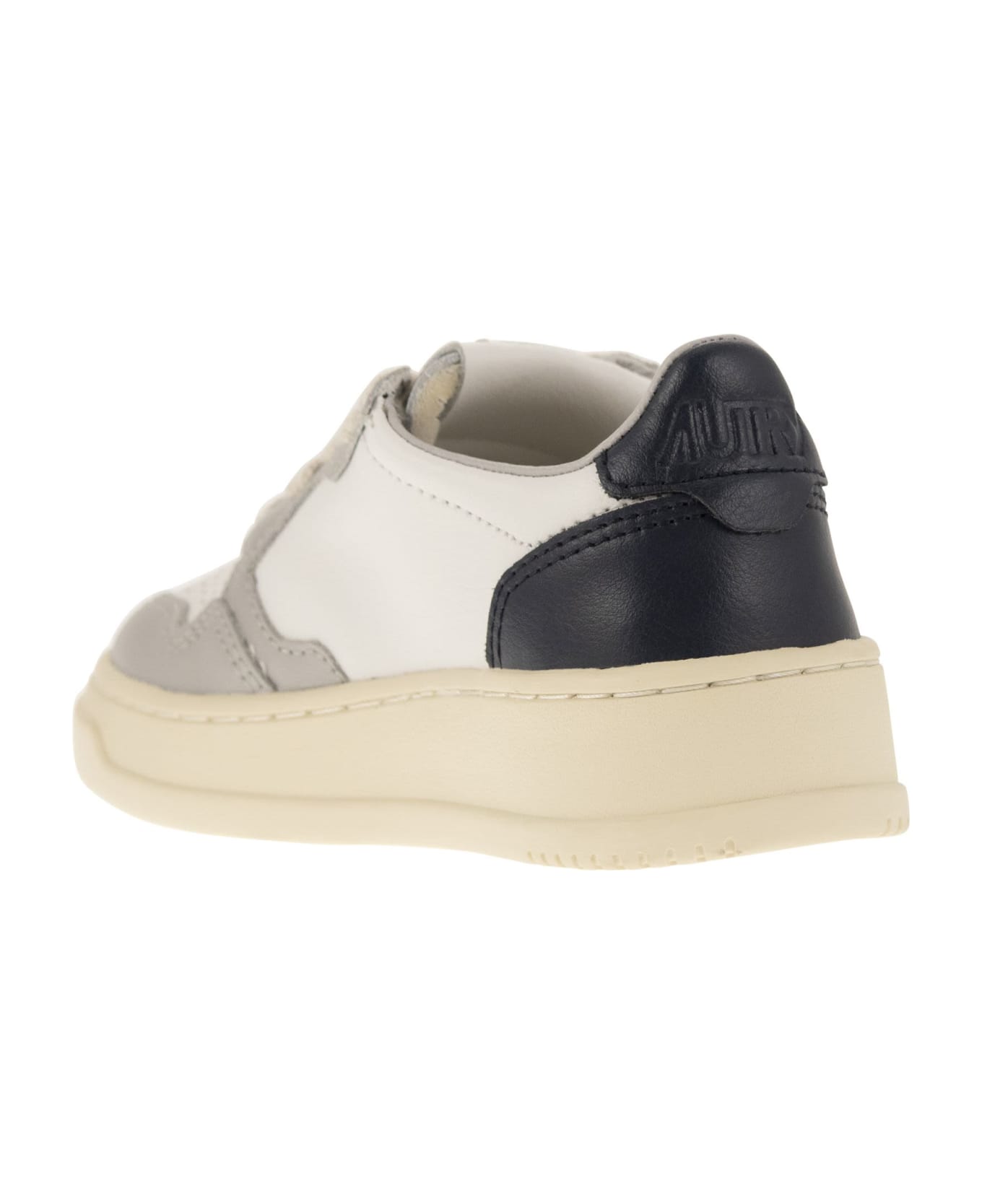 Autry Medalist Low - Two-tone Trainer - White/grey シューズ