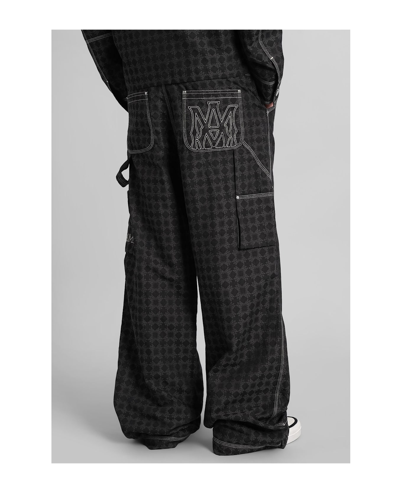 AMIRI Pants In Black Cotton - black