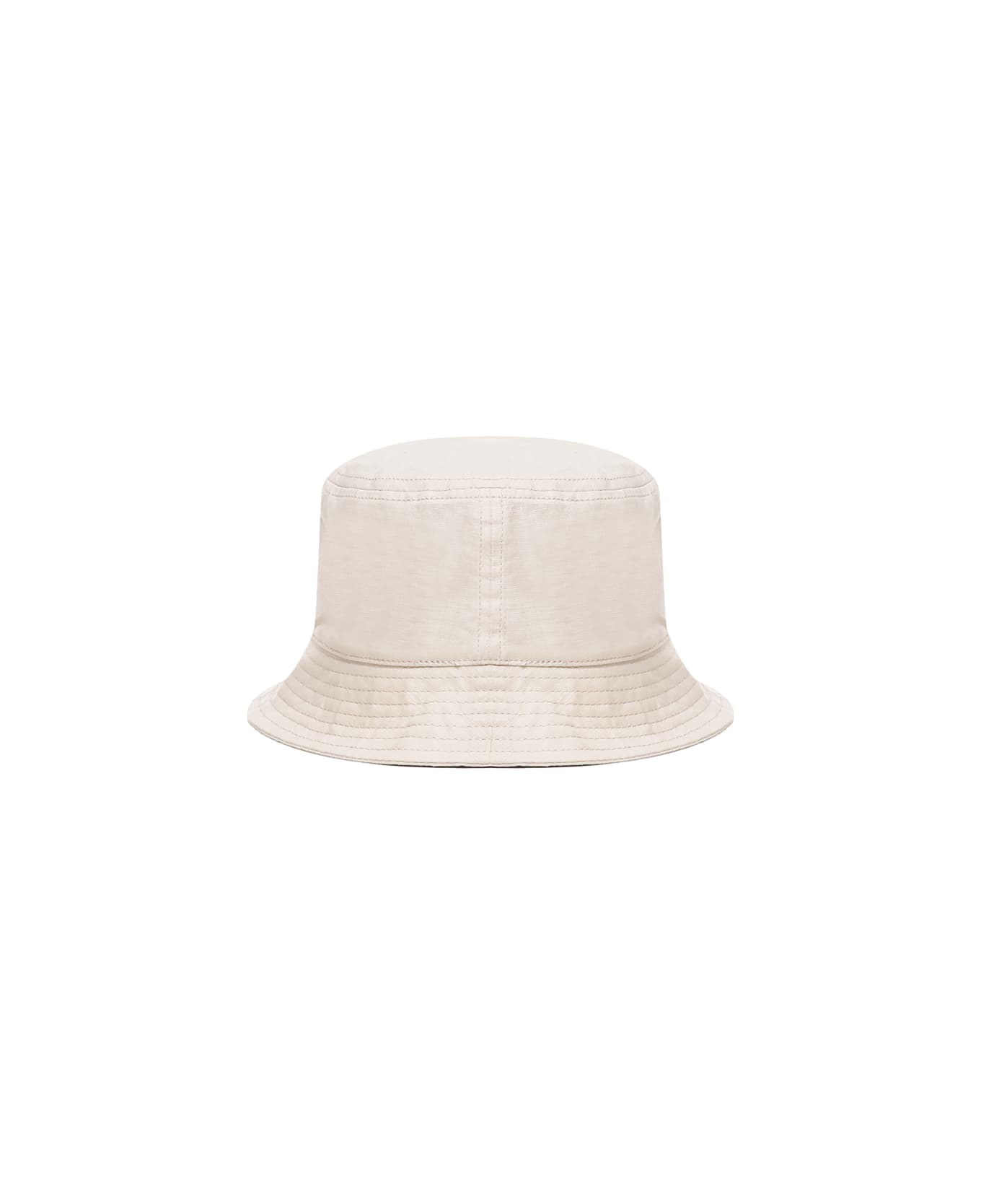 MC2 Saint Barth Bucket Hat In Linen And Cotton Blend - White