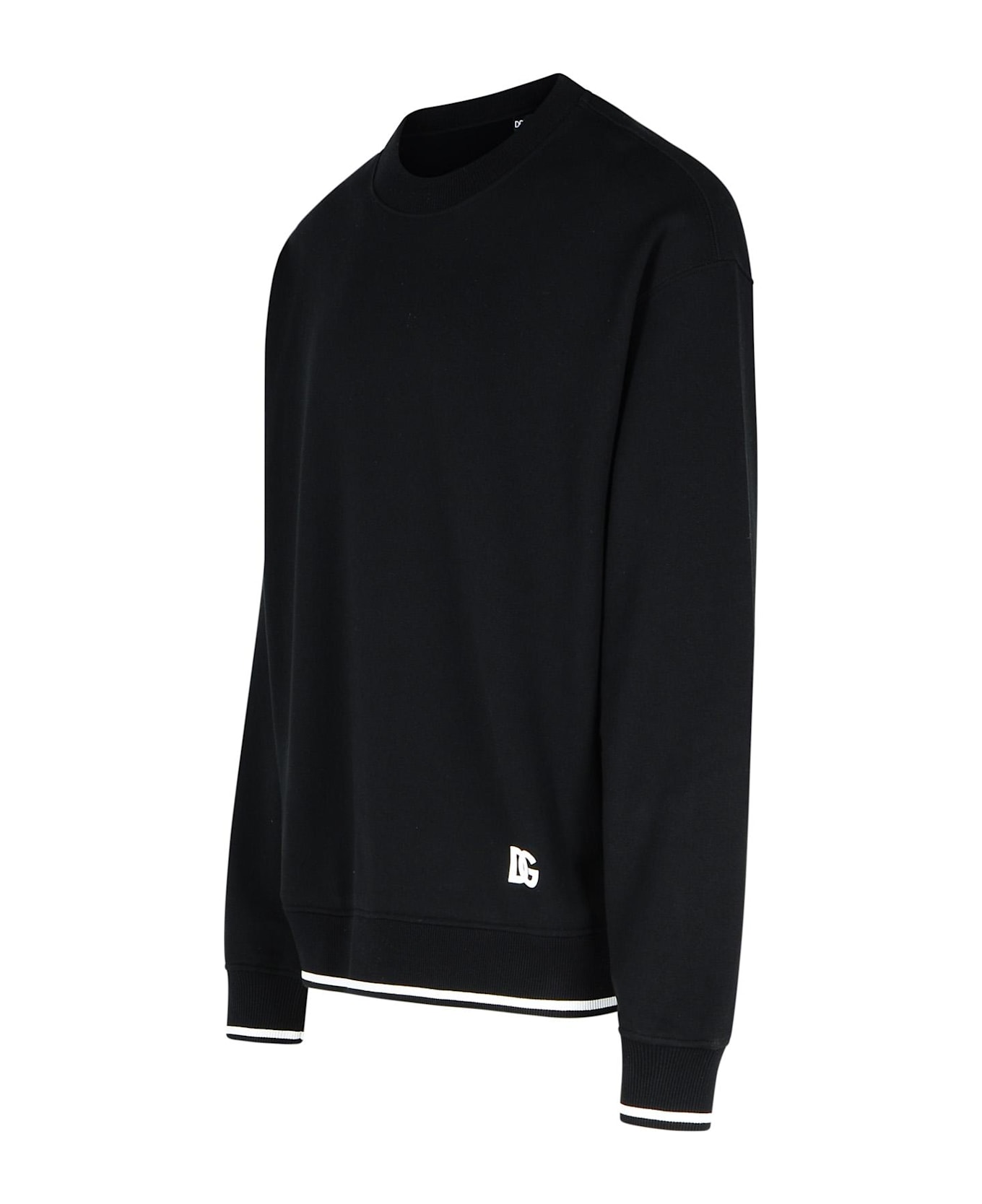 Dolce 
Gabbana Black Cotton Sweatshirt - Black