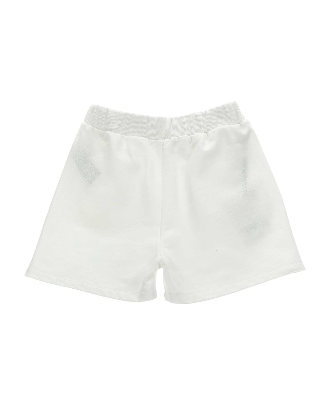 Balmain Logo Buttons Shorts - White ボトムス