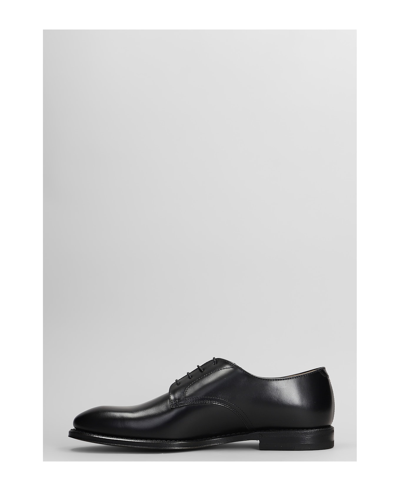 Henderson Baracco Lace Up Shoes In Black Leather - black