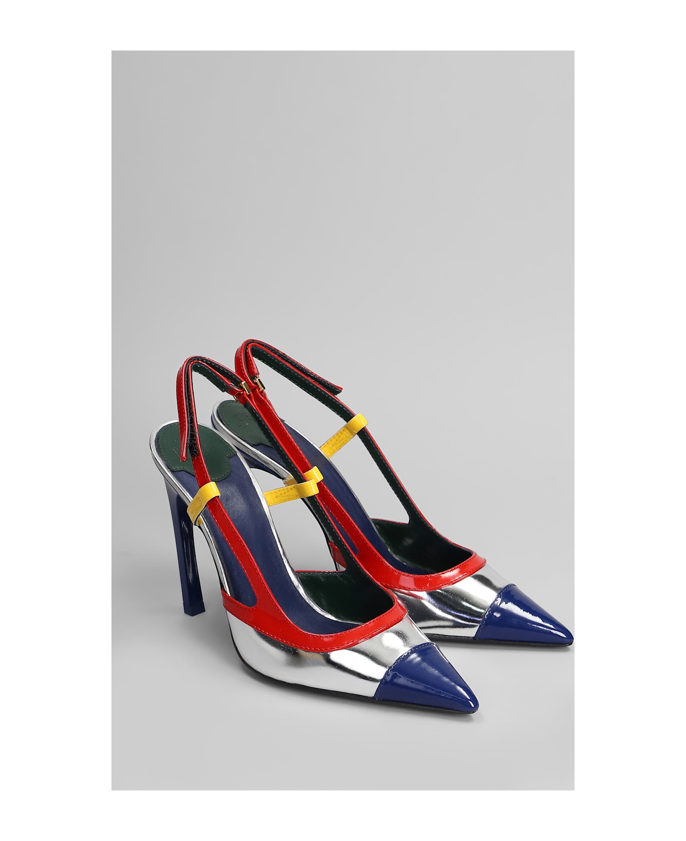 Casablanca Pumps In Multicolor Leather - multicolor