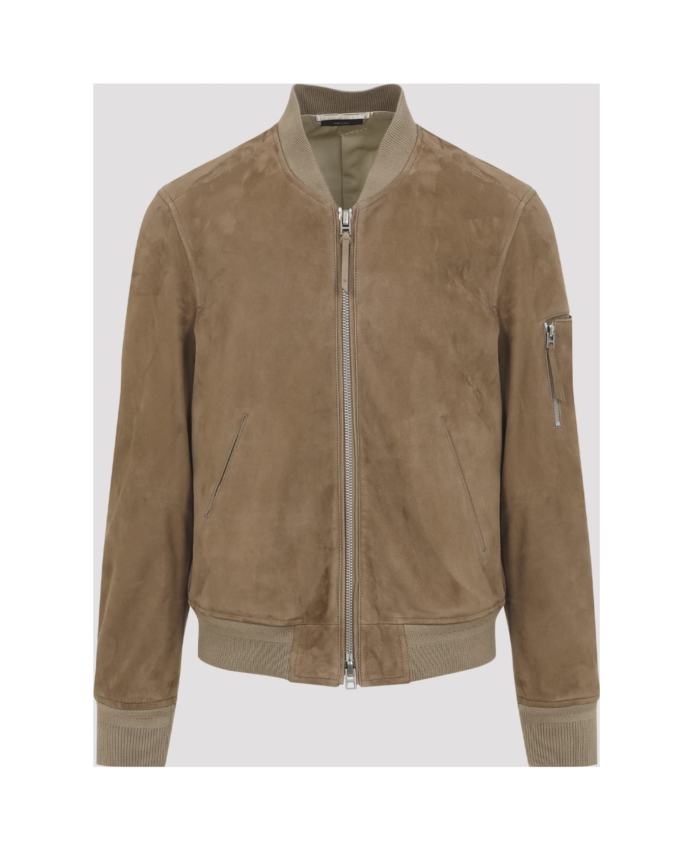 Tom Ford Leather Jacket - Jbv Military Sand