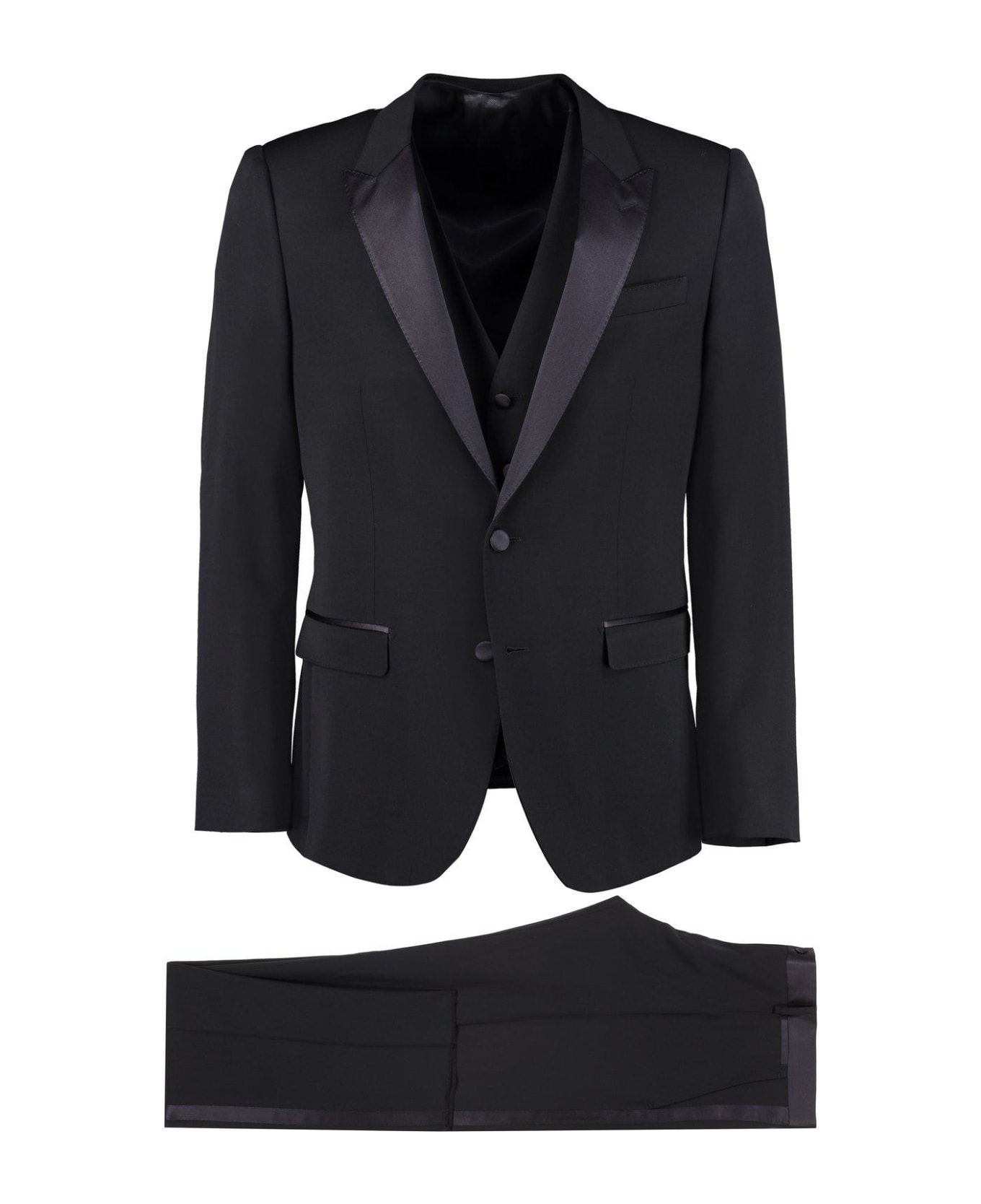 Dolce long-sleeve & Gabbana Tuxedo Three-piece Suit - Blu