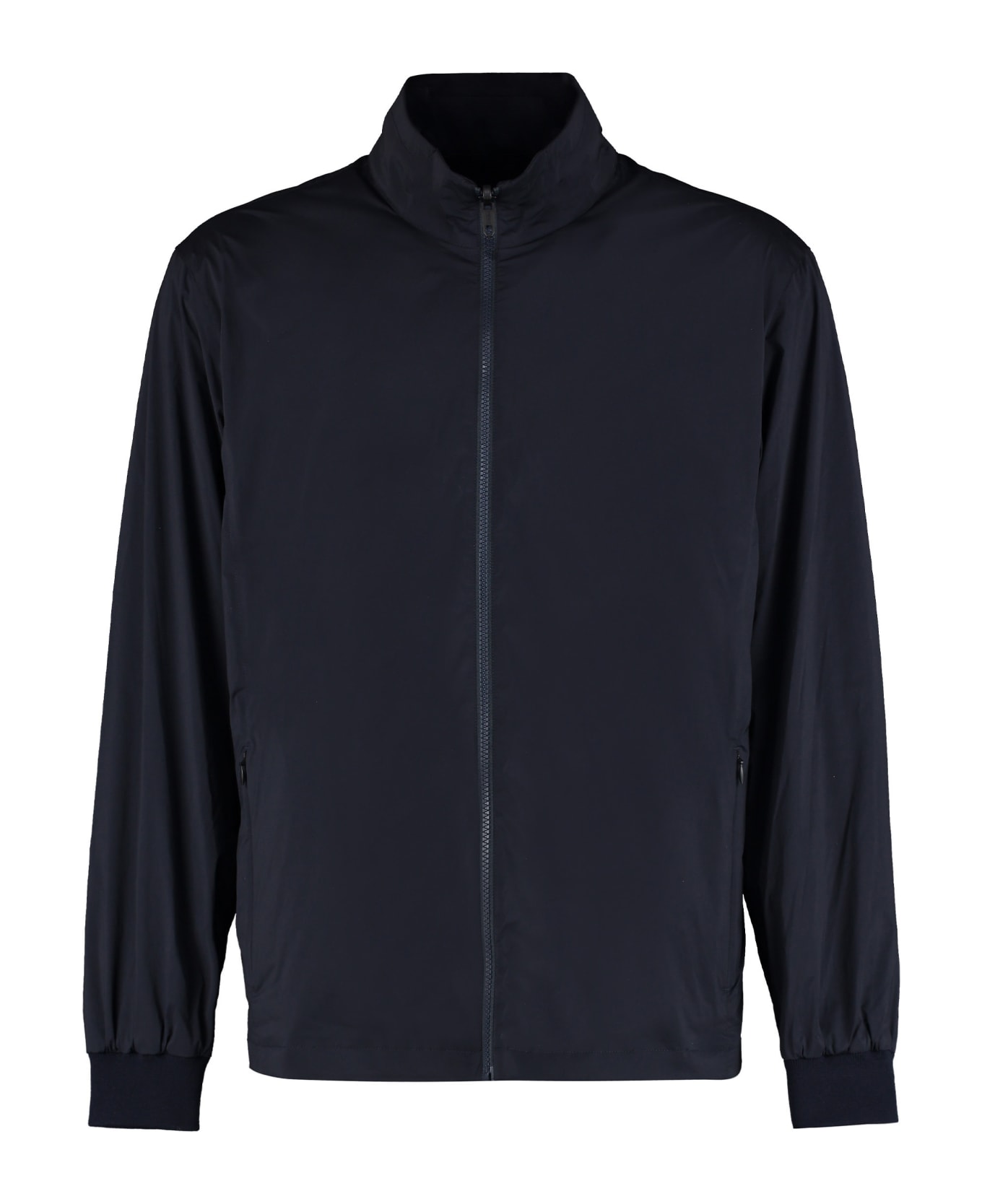 Zegna Reversible Windbreaker-jacket - black レインコート