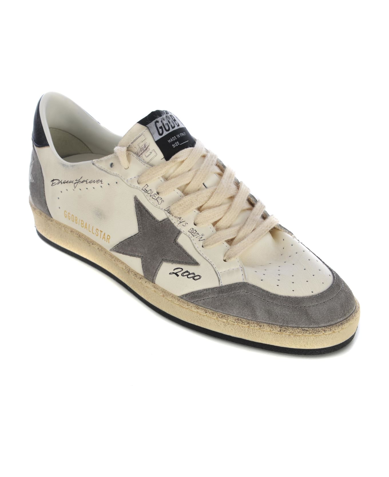 Golden Goose Sneakers Golden Goose "ball Star" Made Of Leather - Bianco grigio