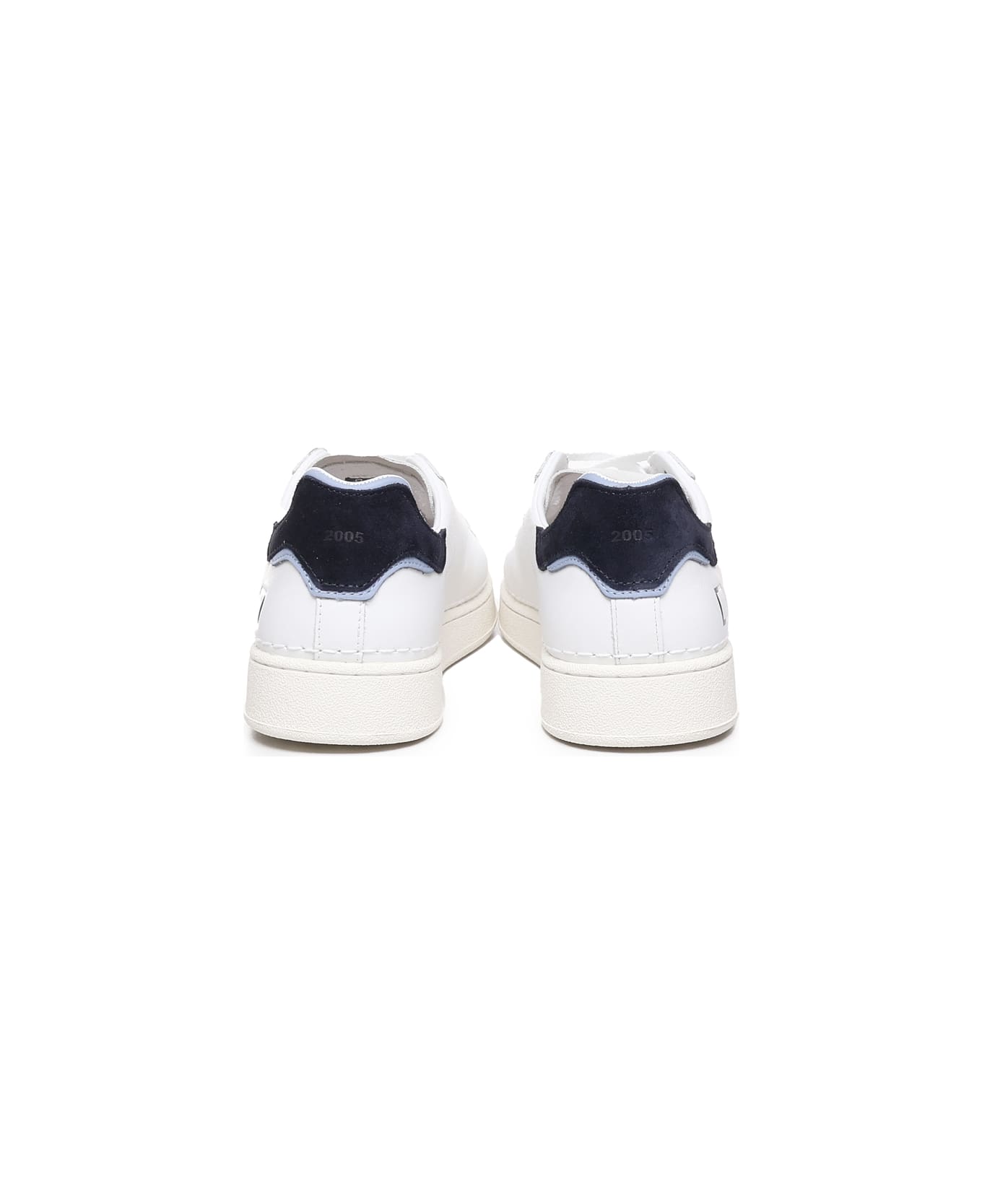 D.A.T.E. Calfskin Sneakers - White-blue スニーカー