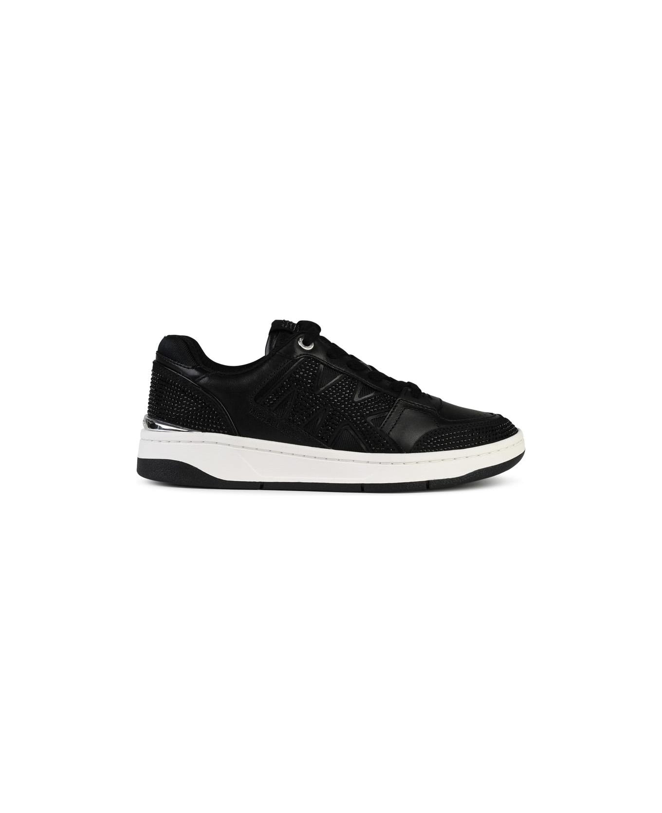 MICHAEL Michael Kors 'rebel' Black Leather Sneakers - Black